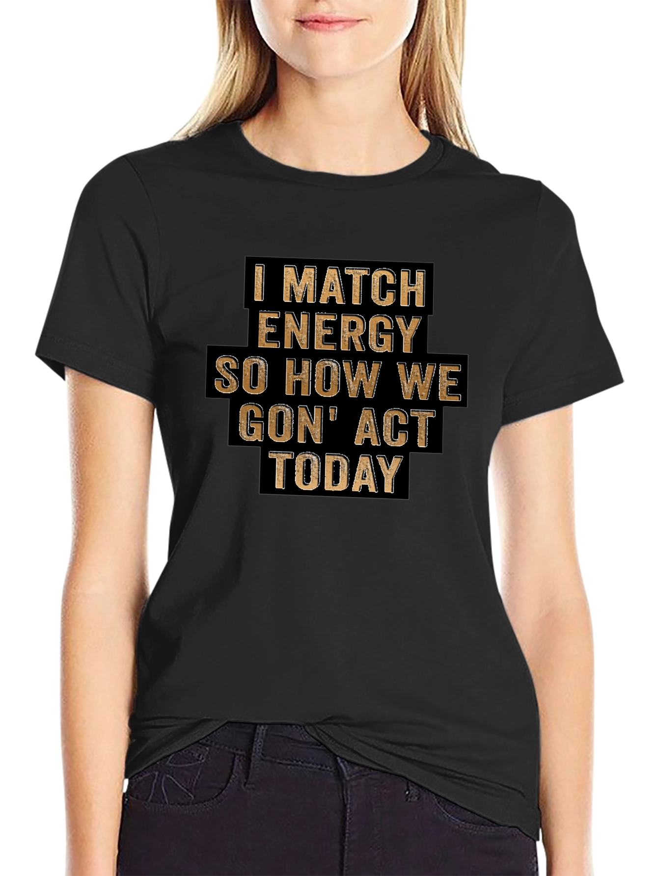 I Match Energy Graphic Tee - Black