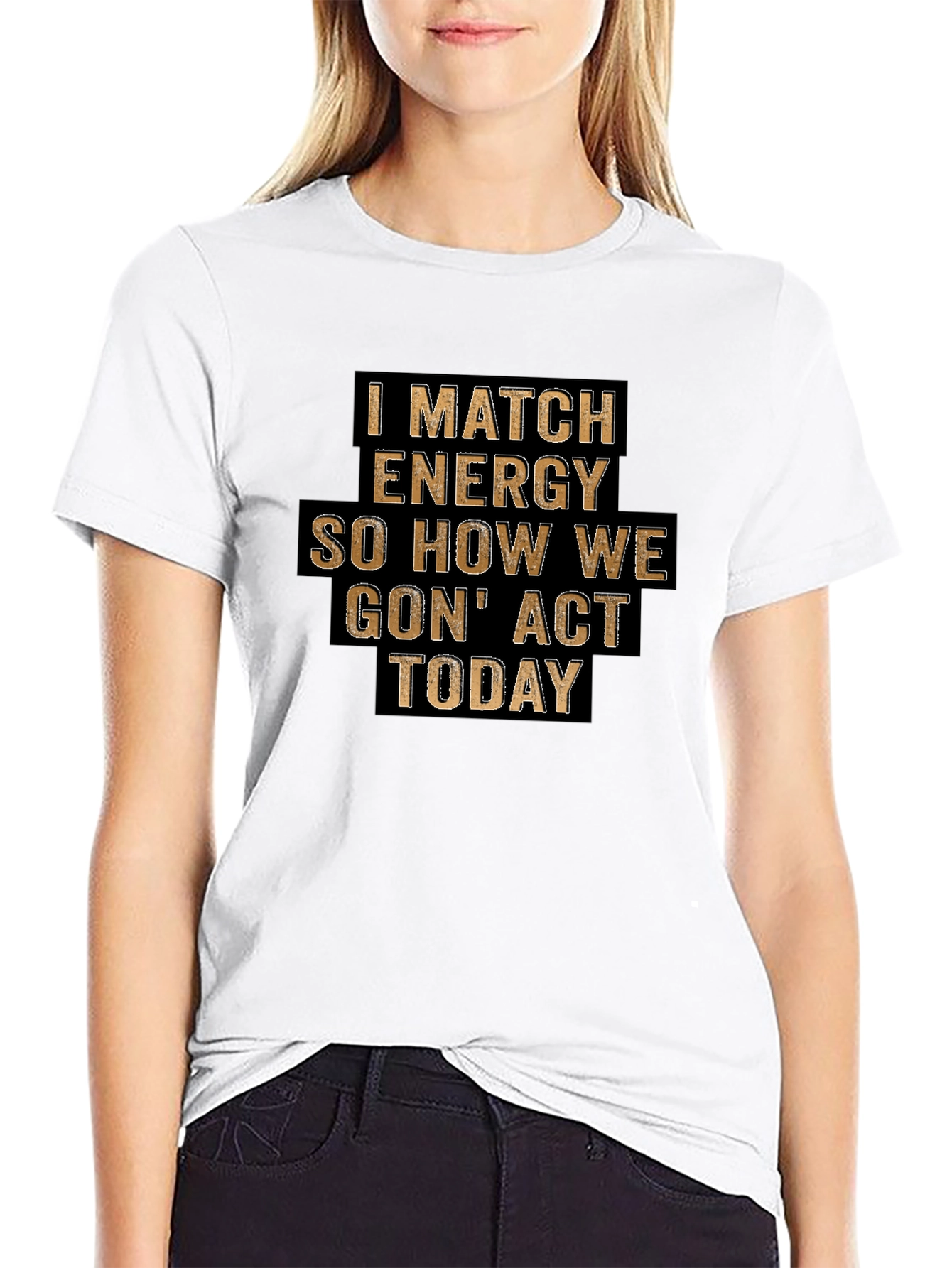 I Match Energy Graphic Tee - Black