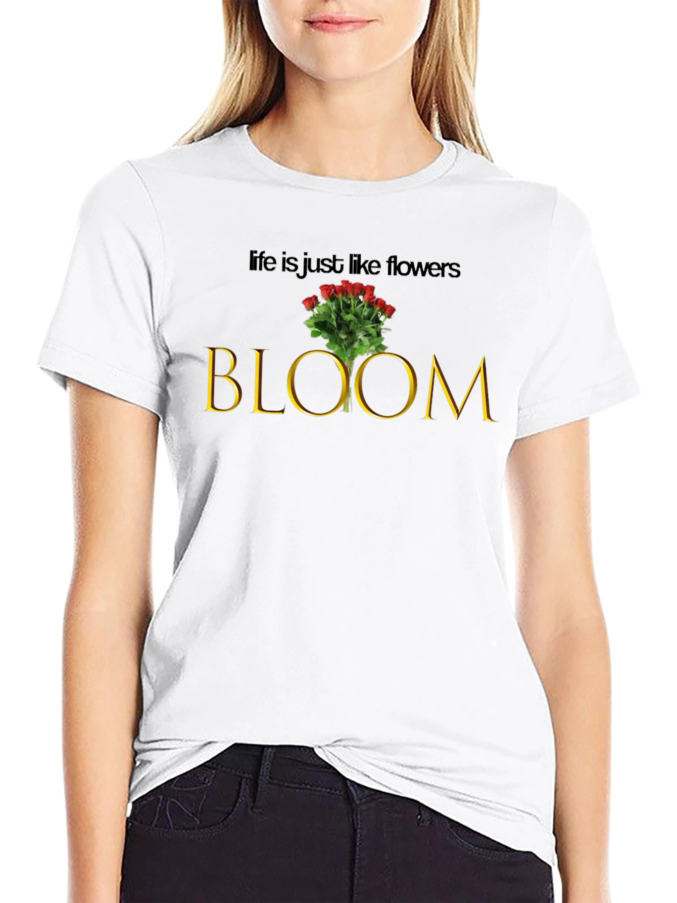 Bloom Flower Graphic T-Shirt