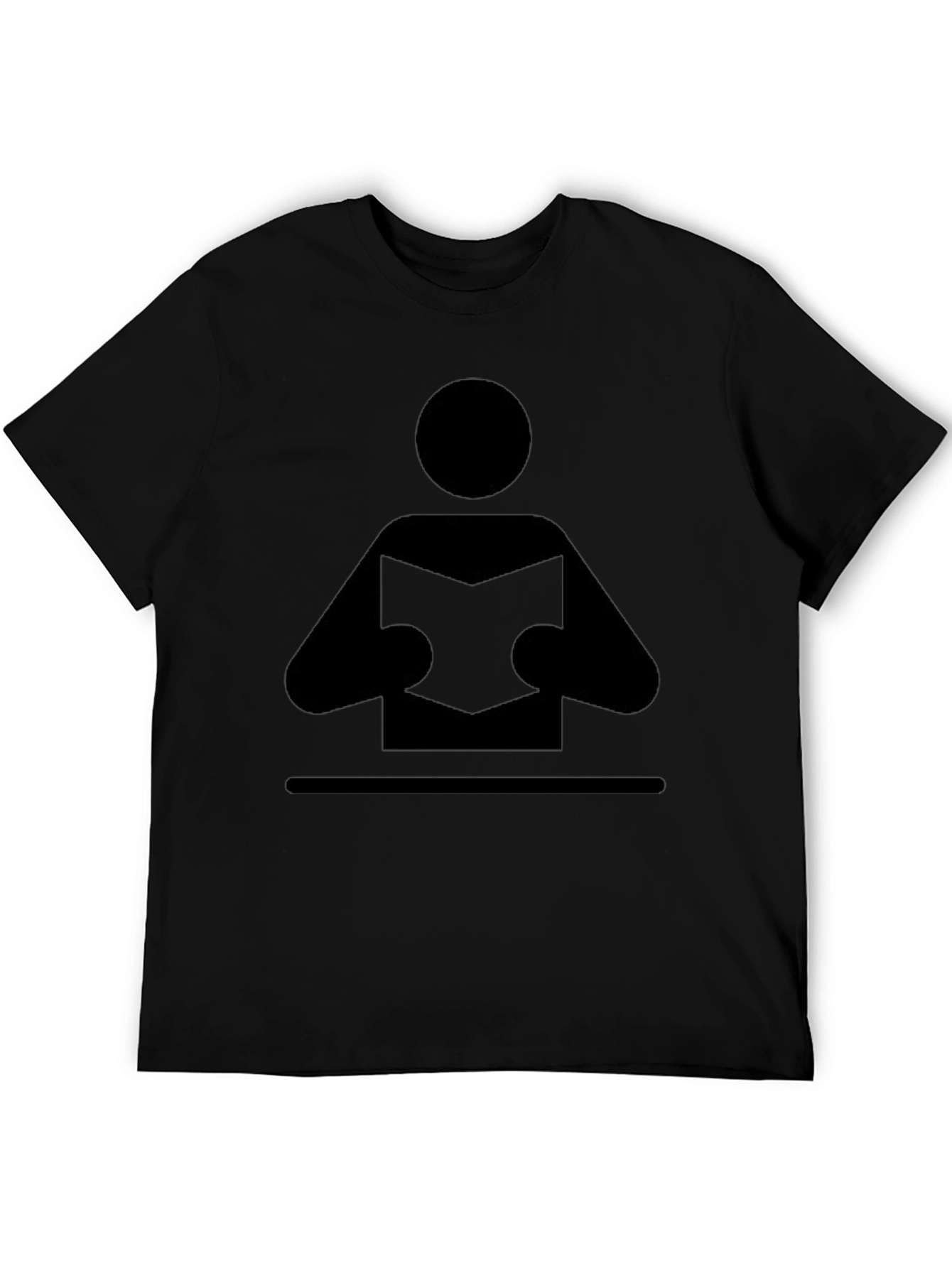 Reader Graphic Tee - Black Cotton Blend