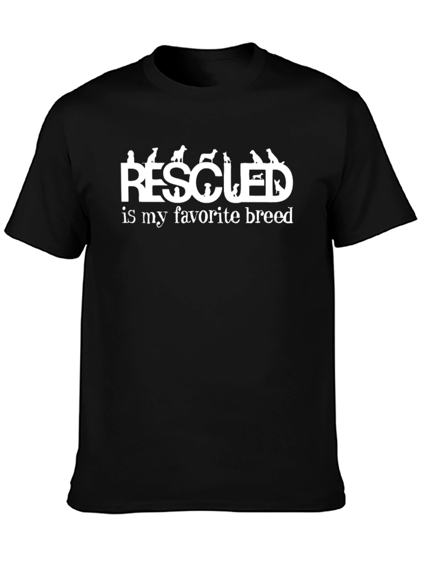Rescued is My Favorite Breed Dog Lover T-Shirt