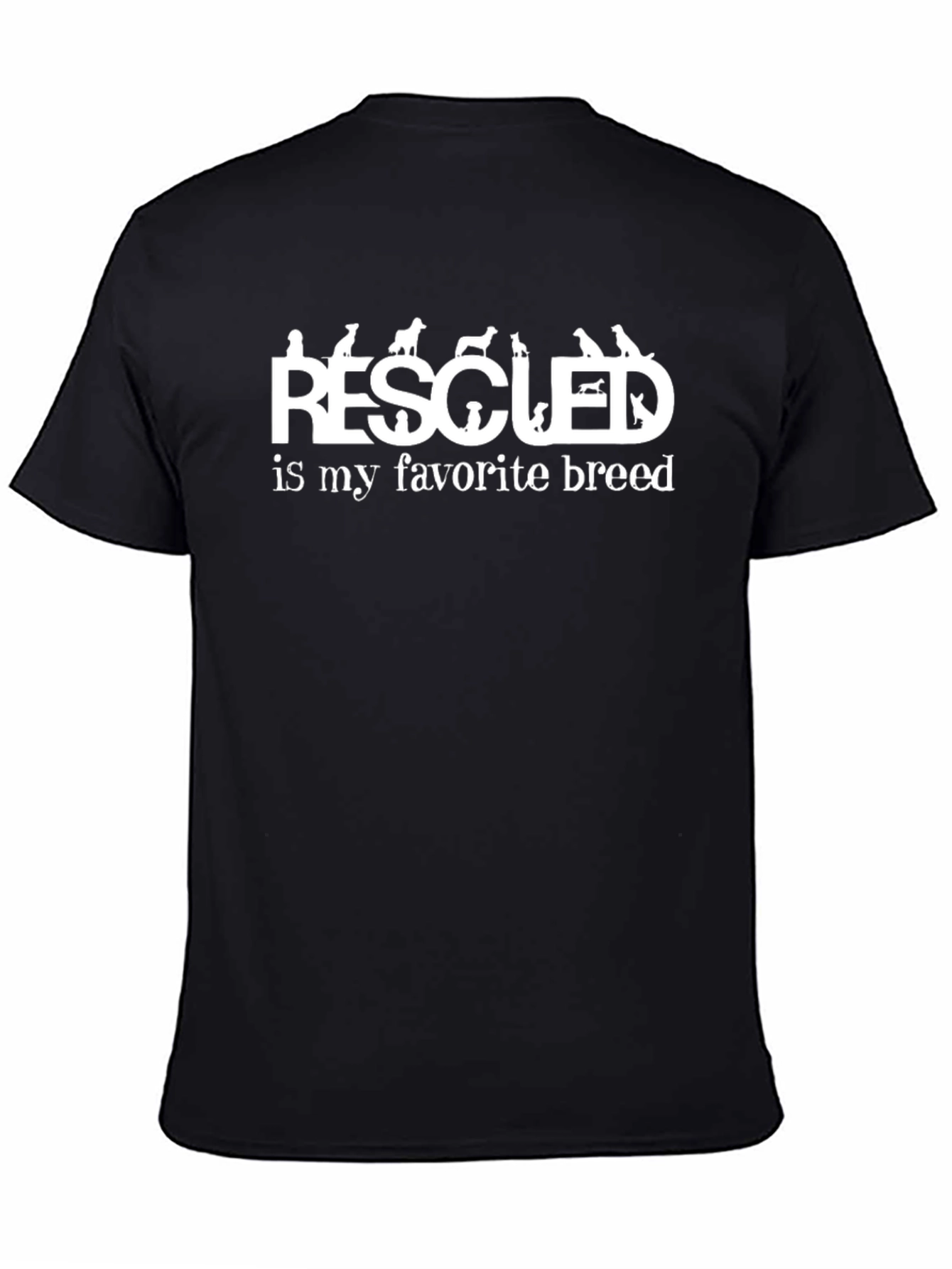Rescued is My Favorite Breed Dog Lover T-Shirt