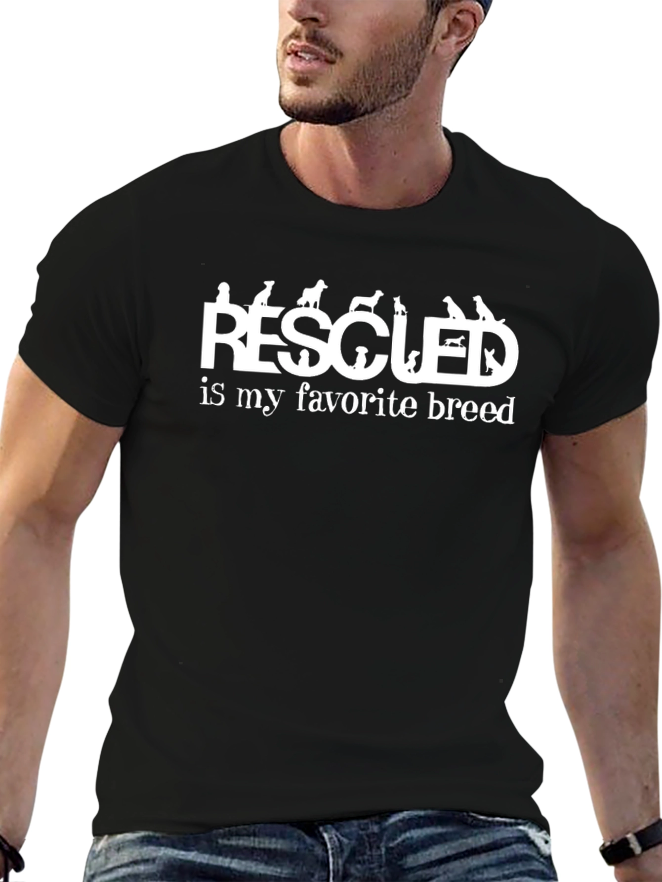 Rescued is My Favorite Breed Dog Lover T-Shirt