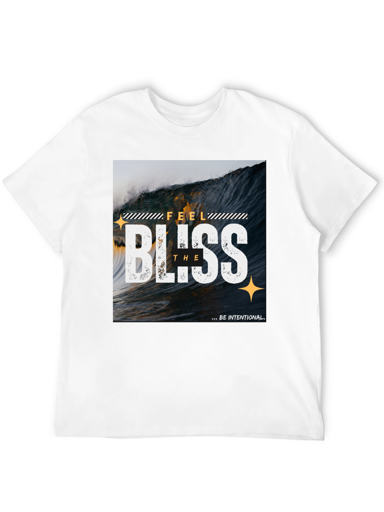 Feel the Bliss Graphic T-Shirt - Black