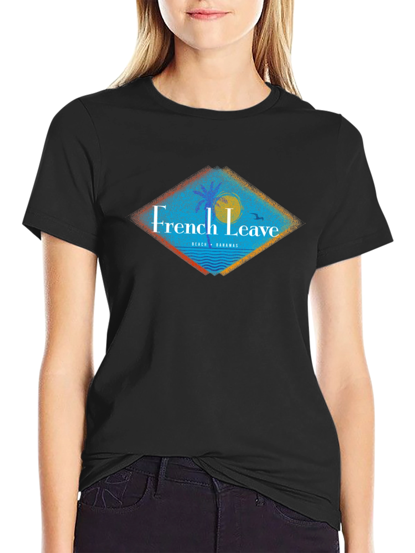 French Leave Beach Bahamas Graphic T-Shirt