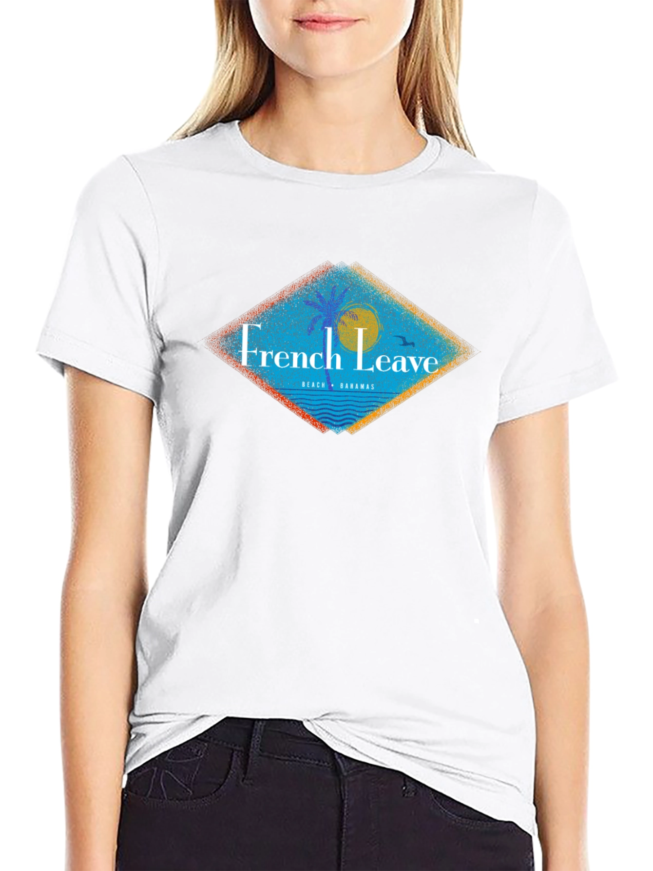 French Leave Beach Bahamas Graphic T-Shirt