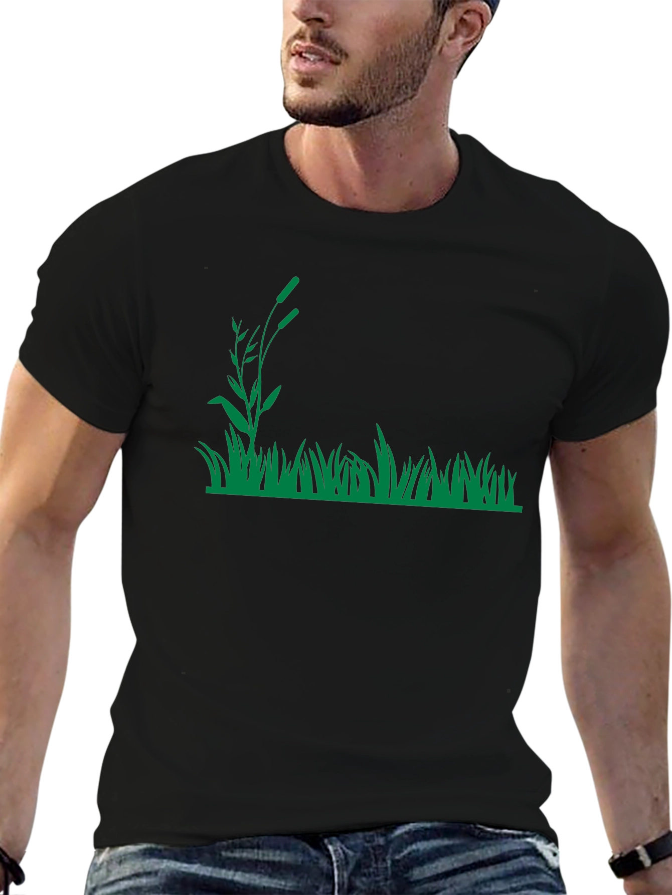 Nature Inspired Black T-Shirt