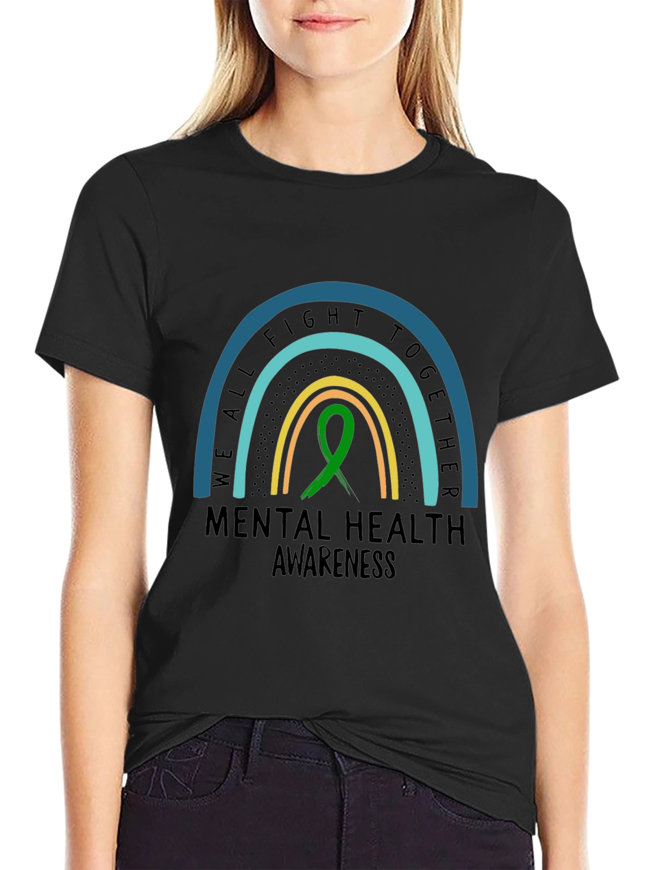 Mental Health Awareness Rainbow T-Shirt