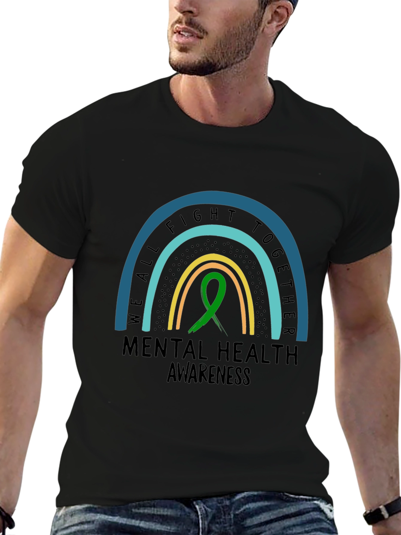 Mental Health Awareness Rainbow T-Shirt