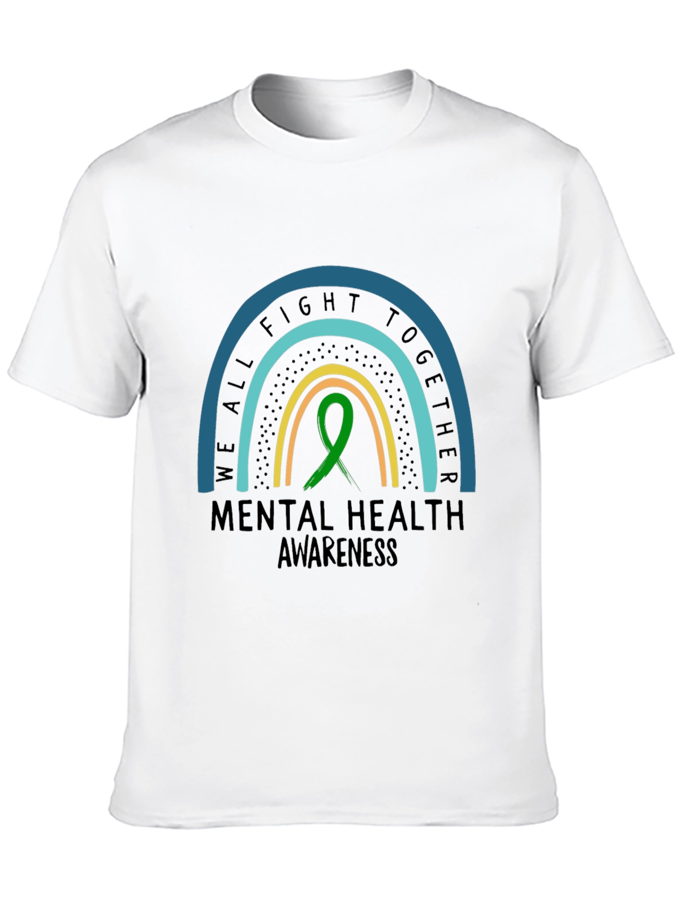 Mental Health Awareness Rainbow T-Shirt