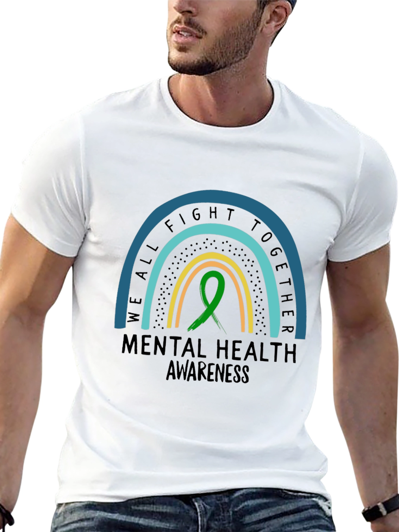 Mental Health Awareness Rainbow T-Shirt