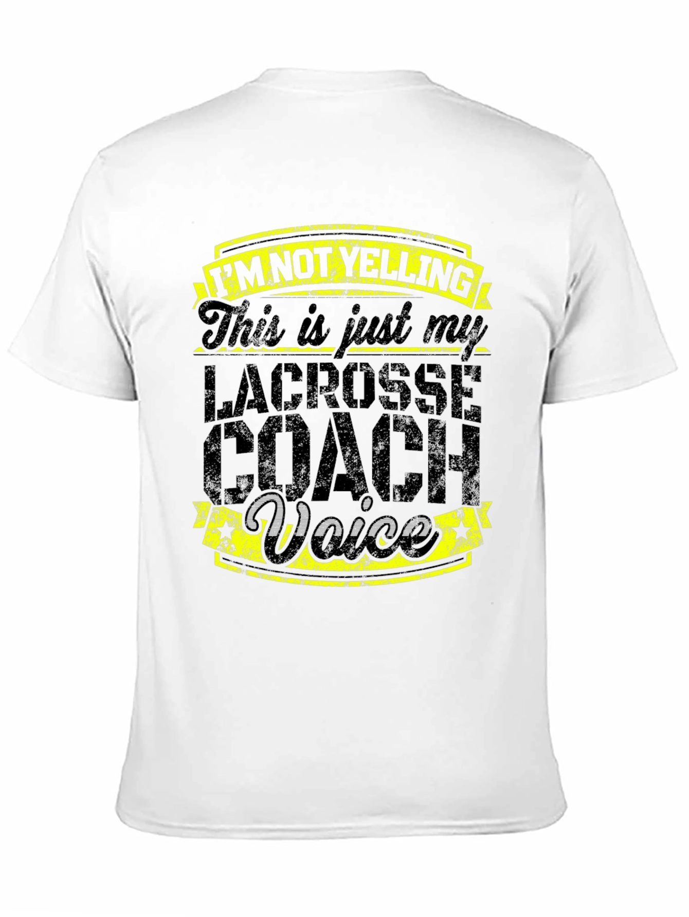 Lacrosse Coach Voice Black T-Shirt