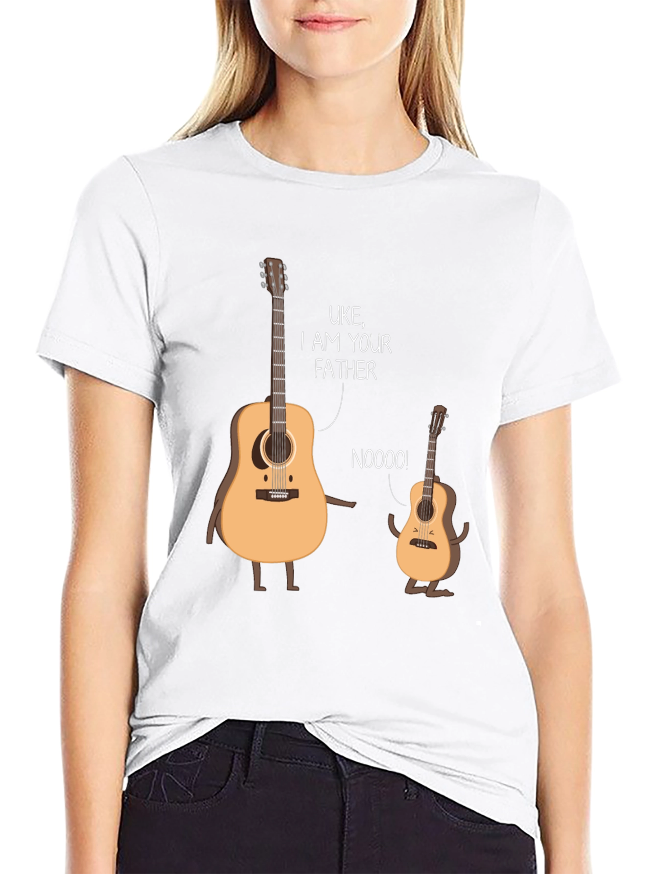 Uke I Am Your Father Black T-Shirt