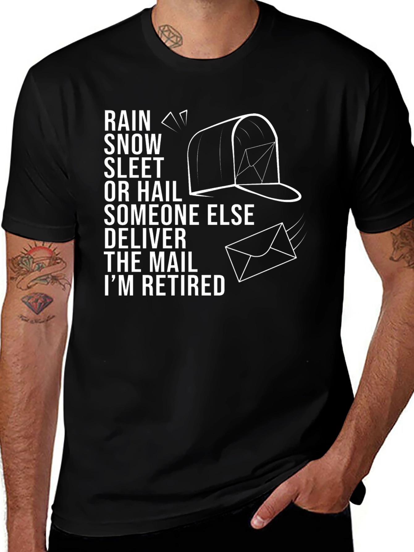 Retired Mail Carrier T-Shirt - Funny Postman Gift