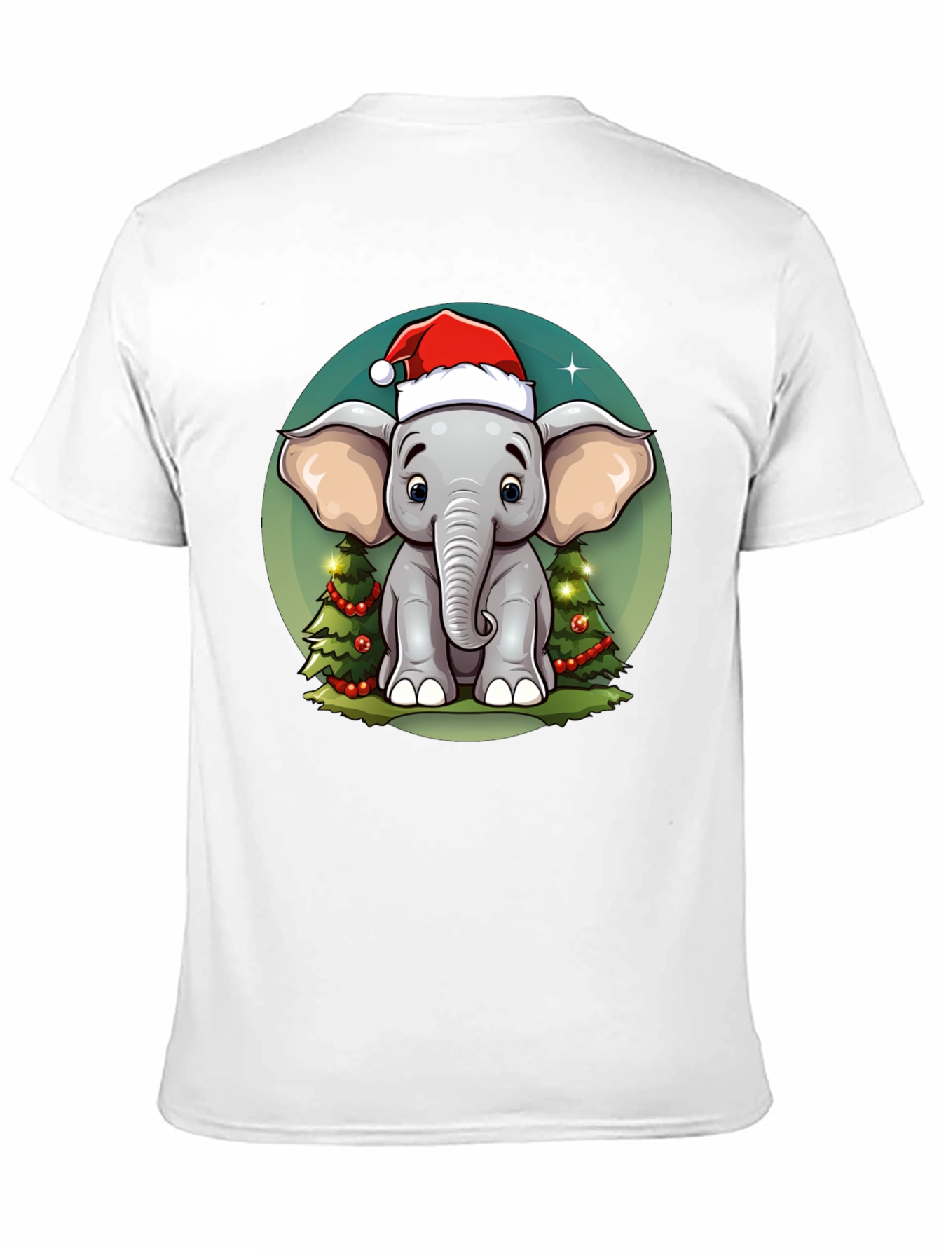 Festive Elephant Christmas T-Shirt
