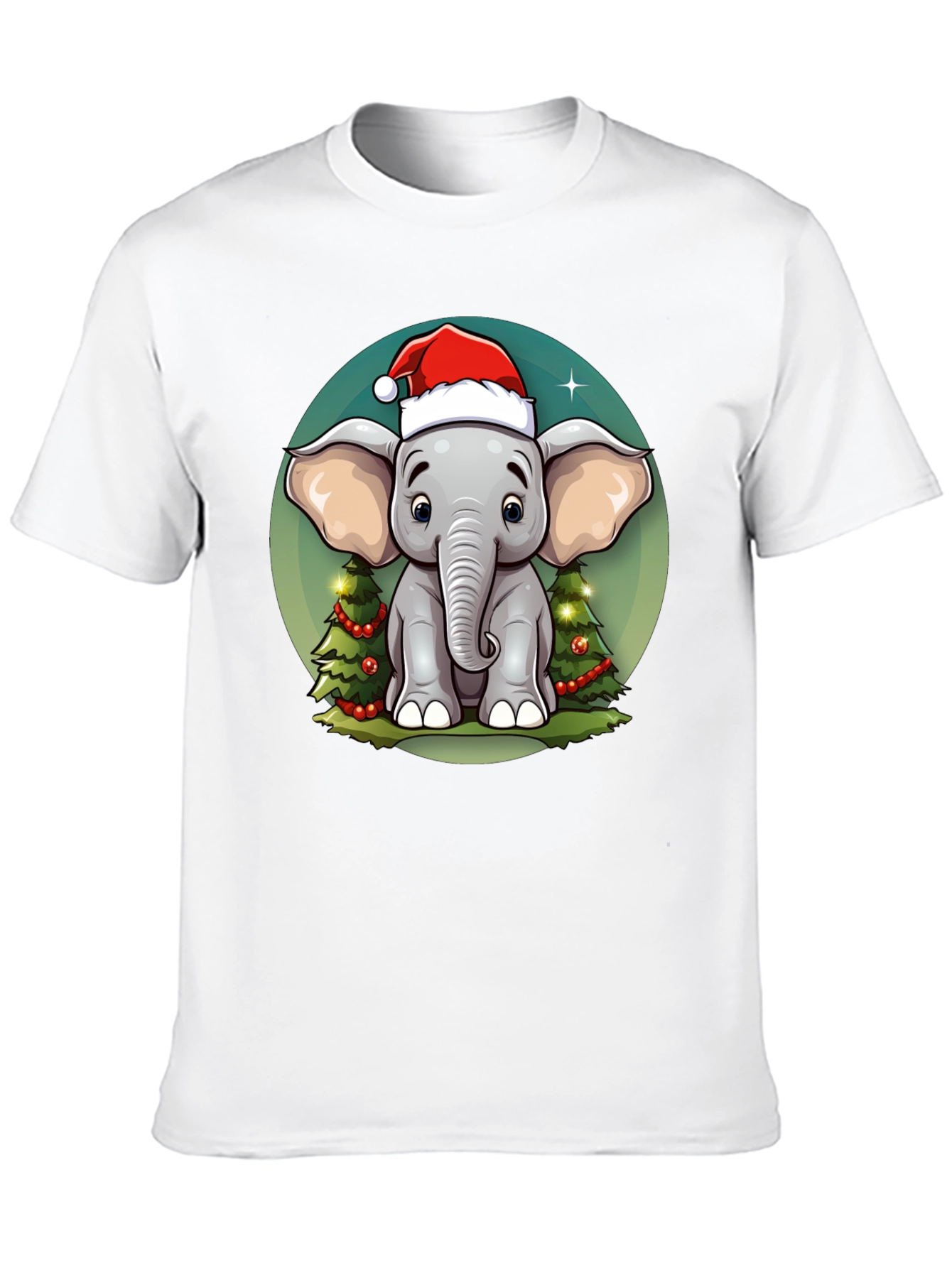 Festive Elephant Christmas T-Shirt