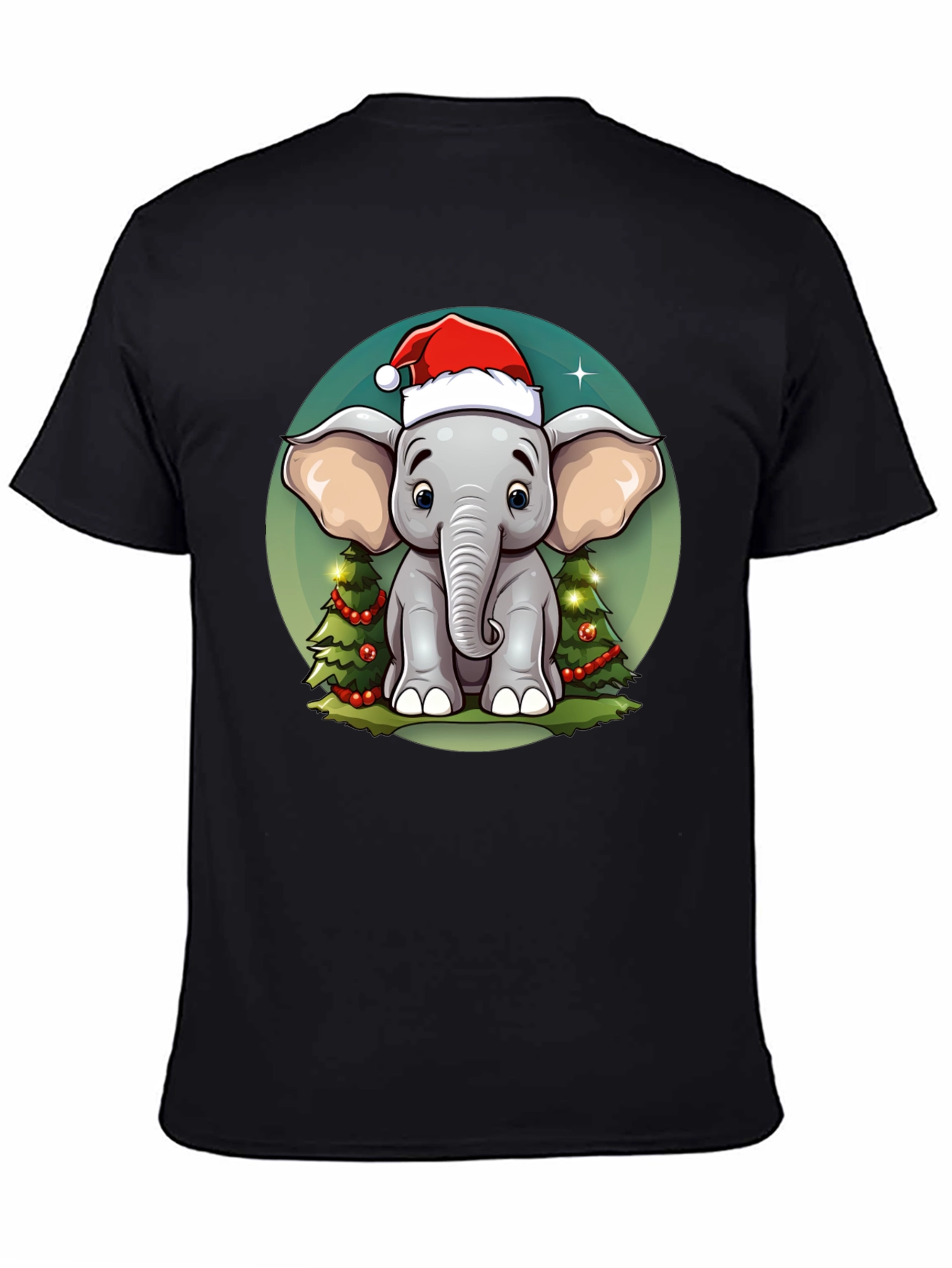 Festive Elephant Christmas T-Shirt