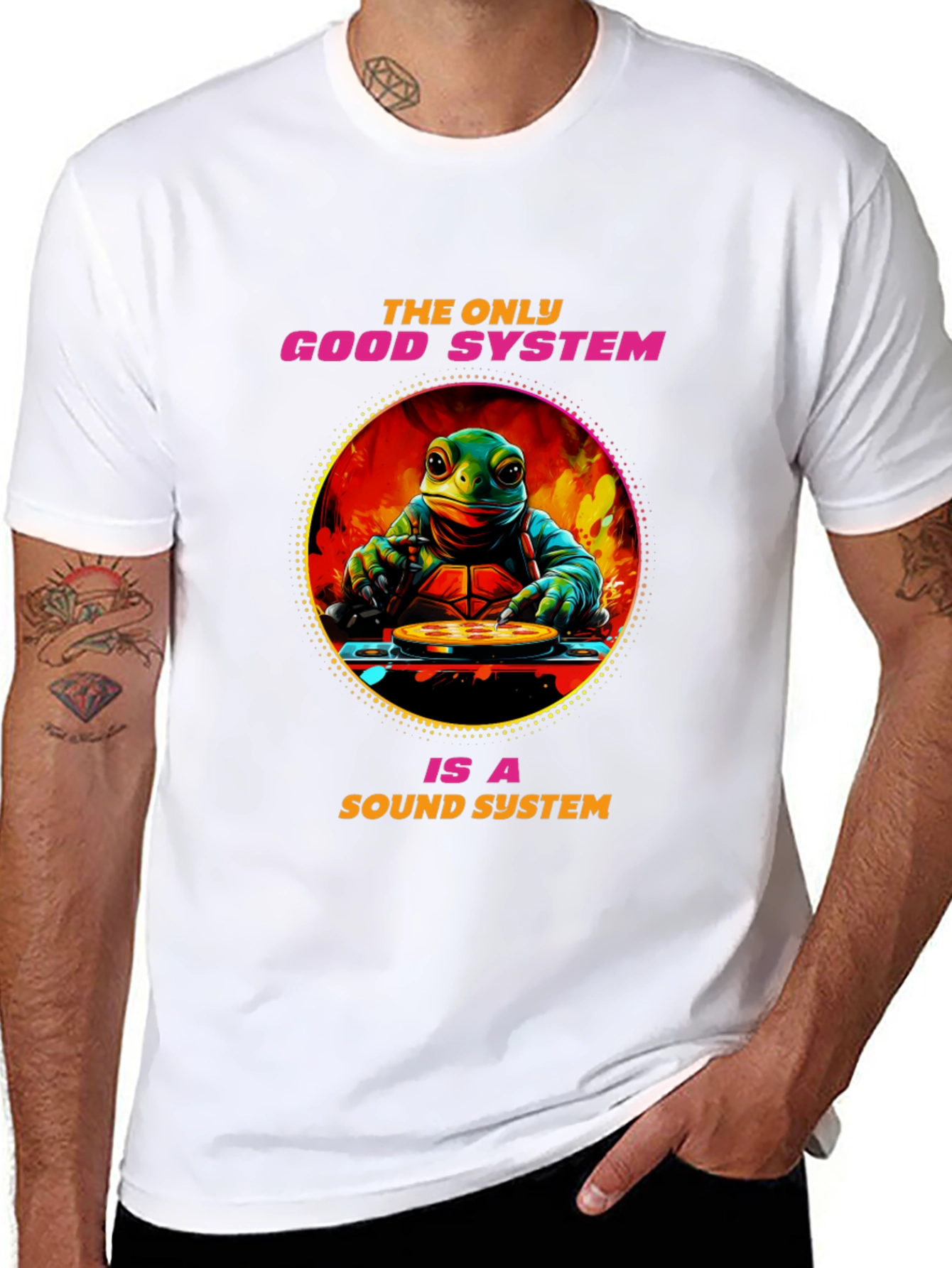 Turtle DJ Sound System Graphic Tee