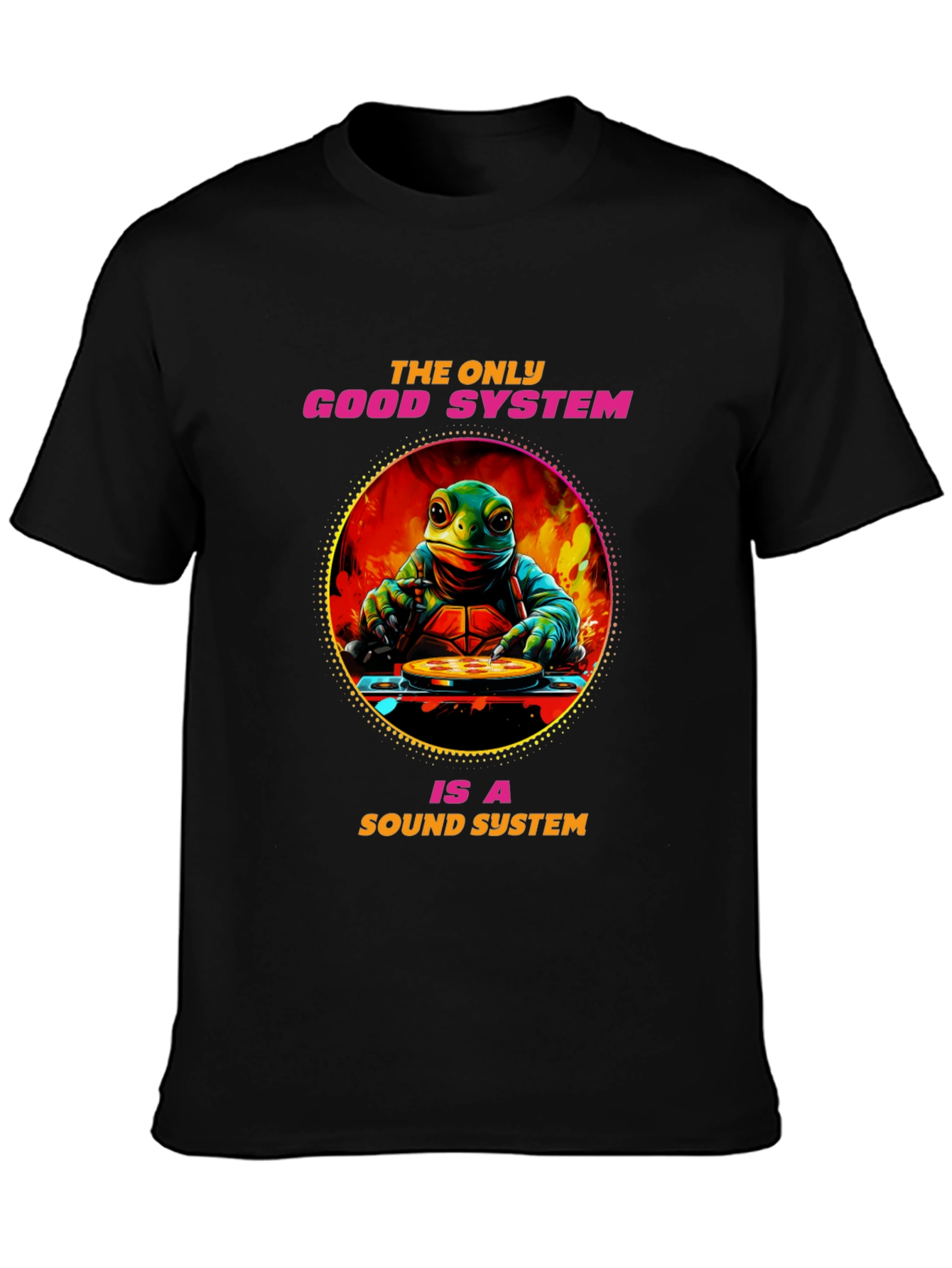 Turtle DJ Sound System Graphic Tee