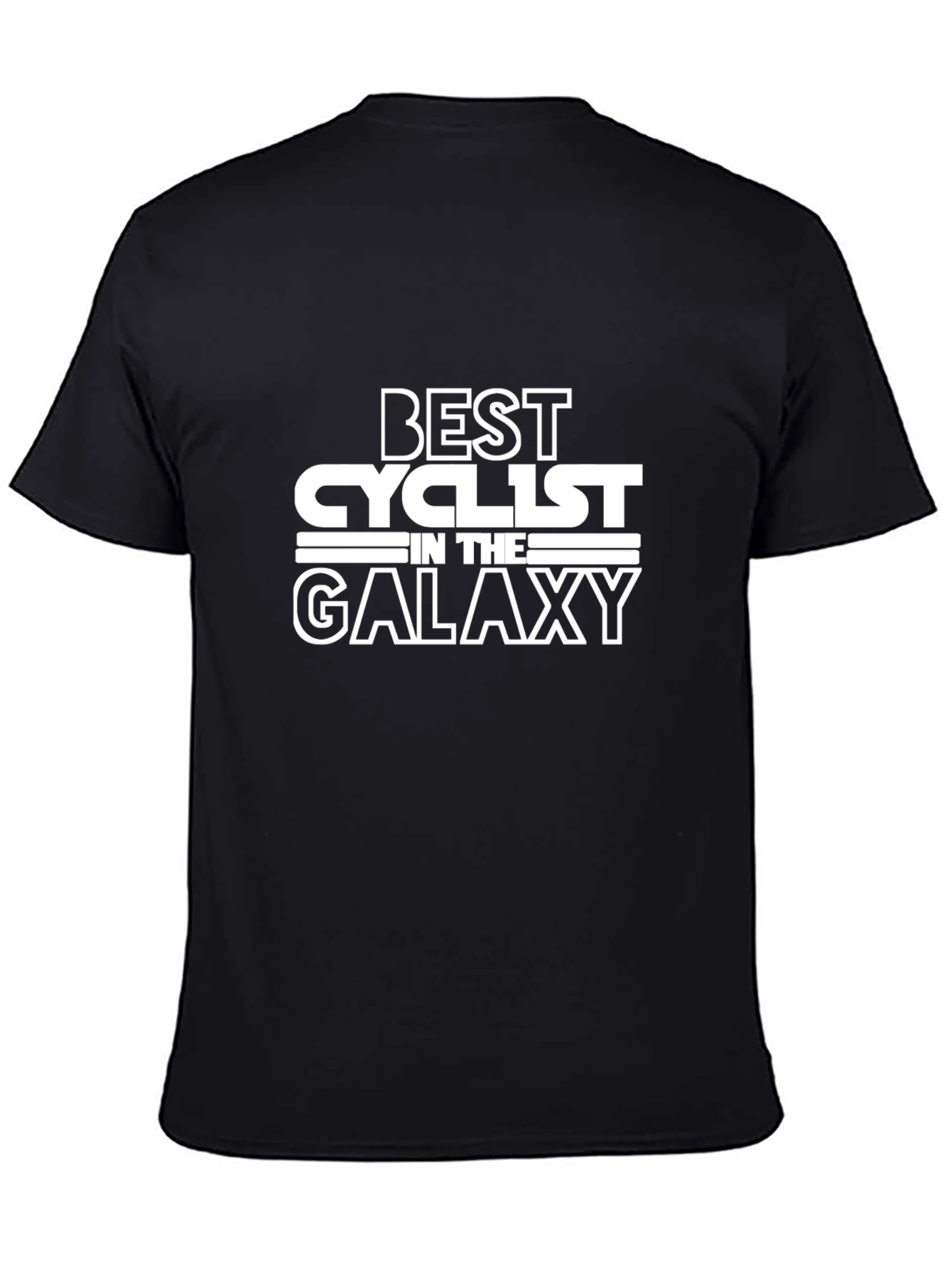 Best Cyclist in the Galaxy Black T-Shirt