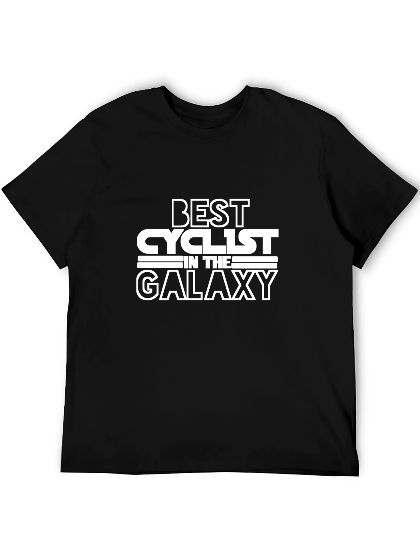 Best Cyclist in the Galaxy Black T-Shirt
