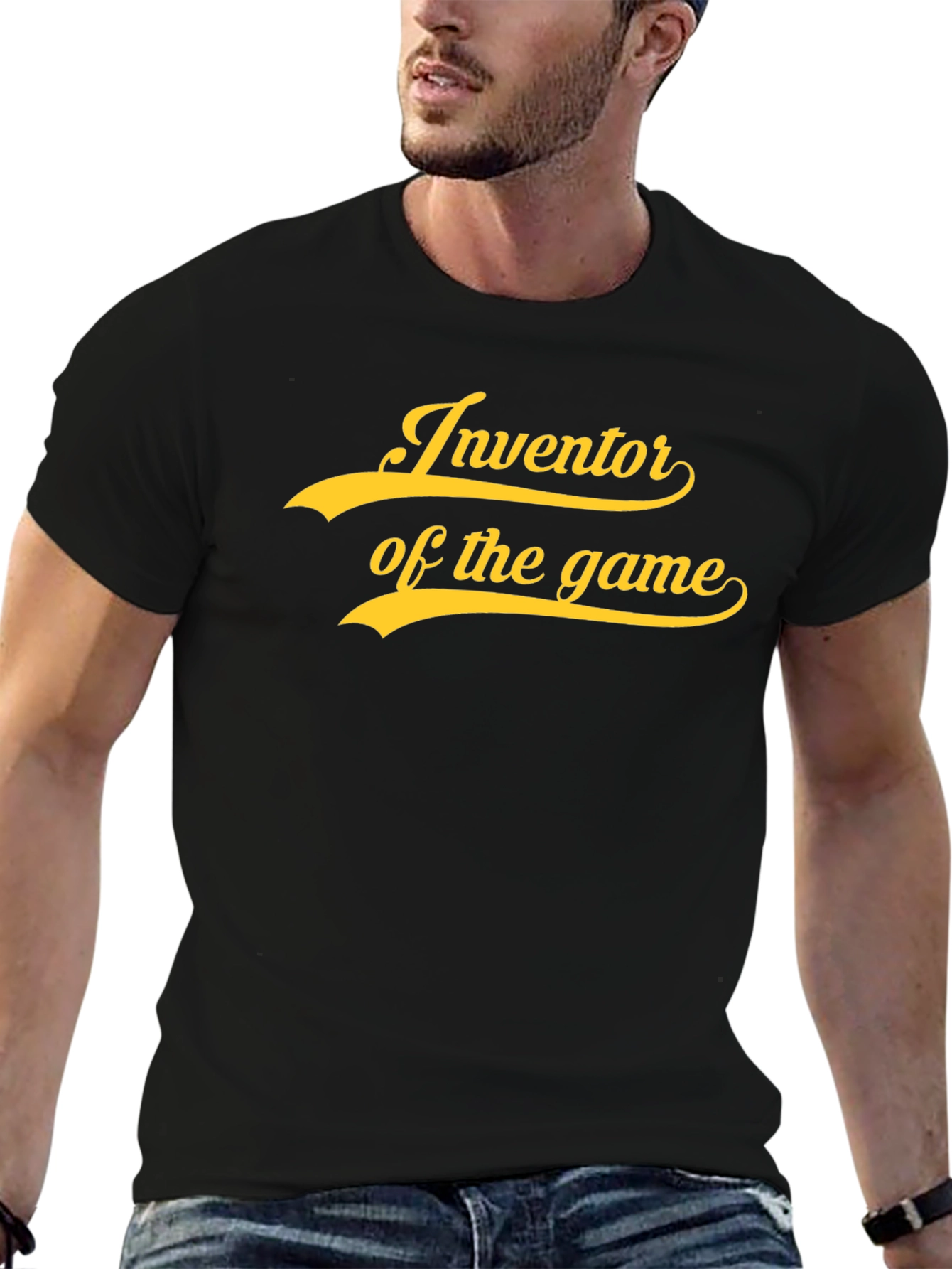 Inventor of the Game Black Graphic Tee