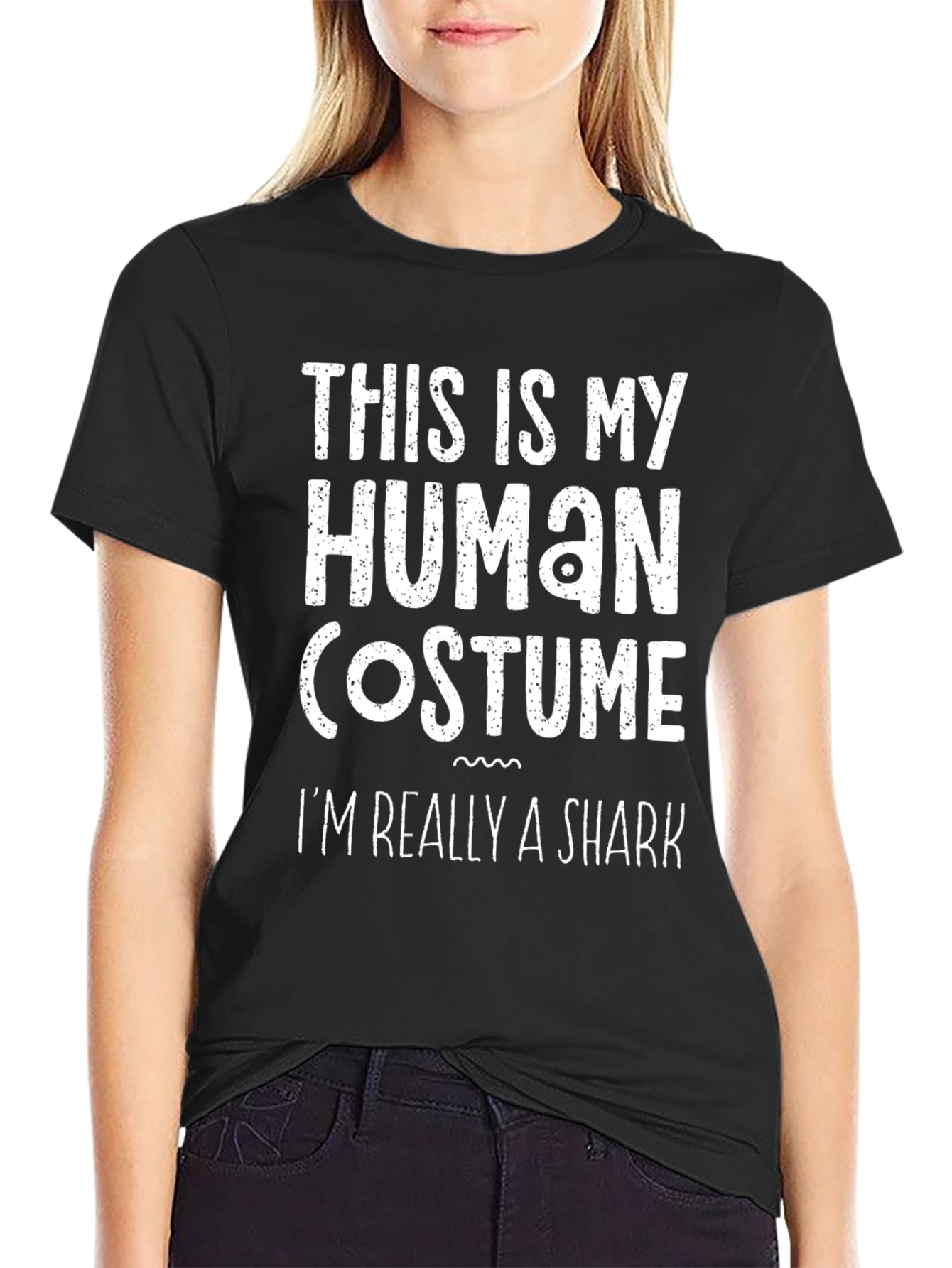 Human Costume Shark Funny Novelty T-Shirt