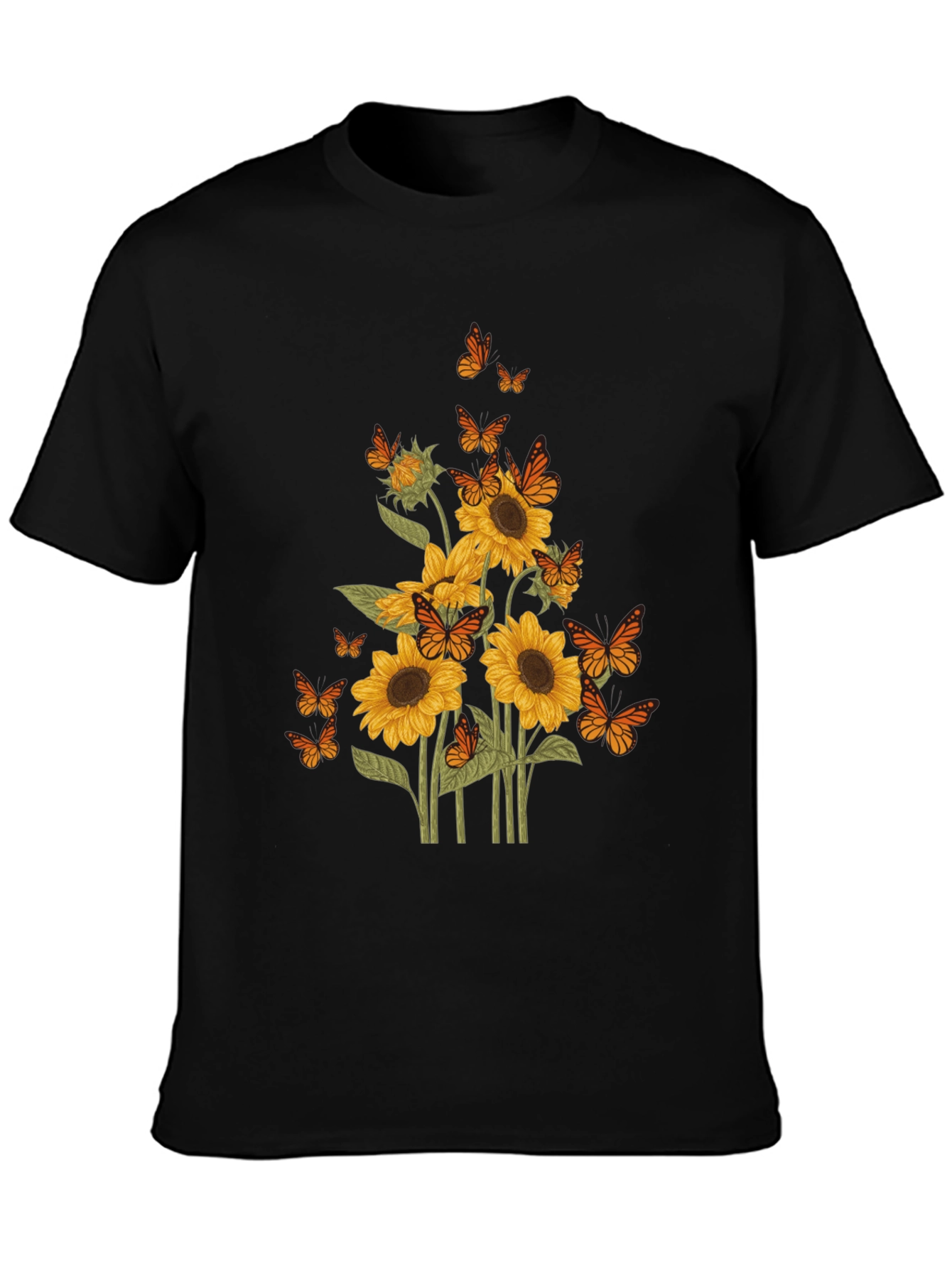 Sunflower Butterfly Graphic Tee