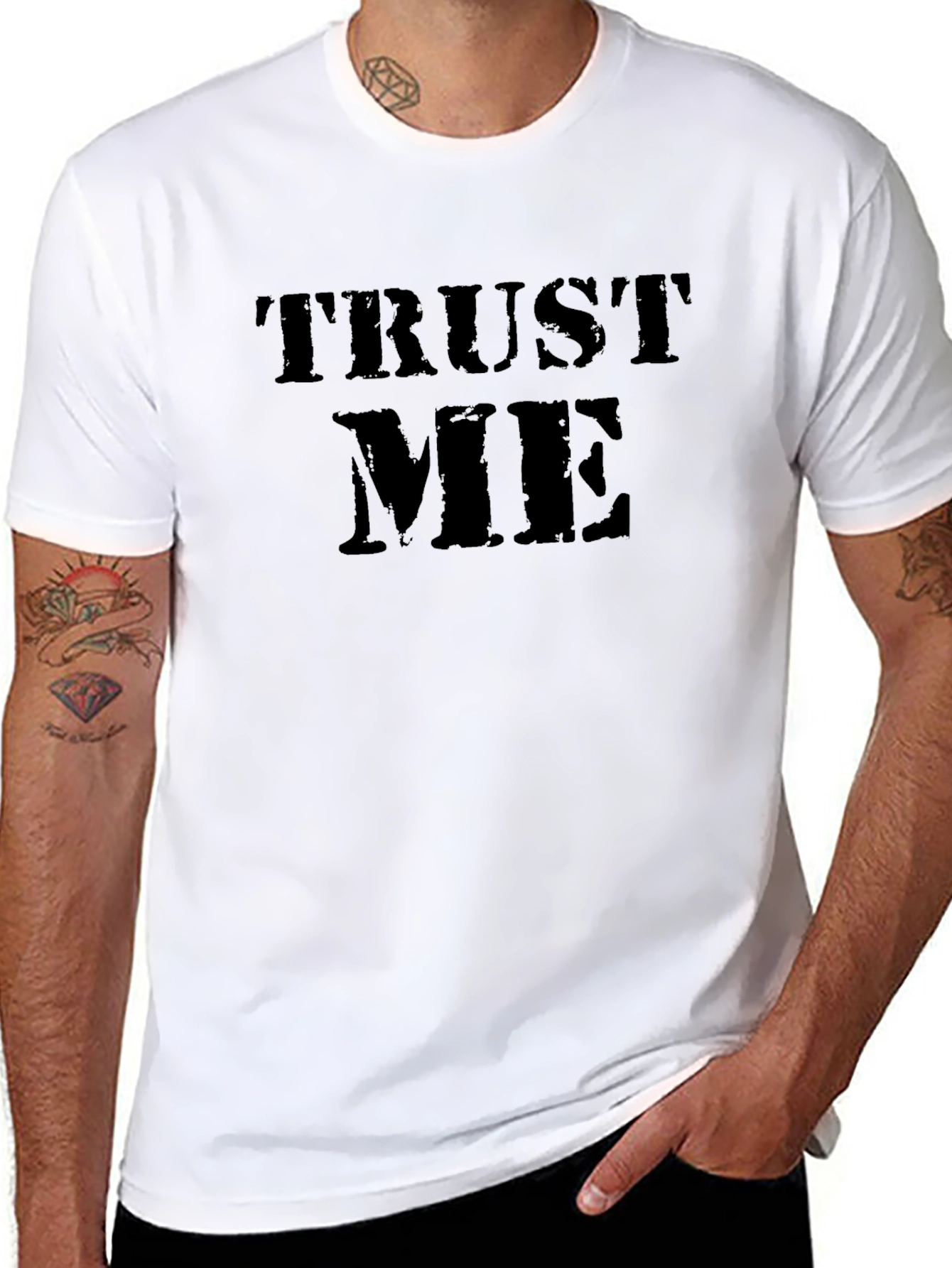 Trust Me Graphic T-Shirt - Classic Black Tee