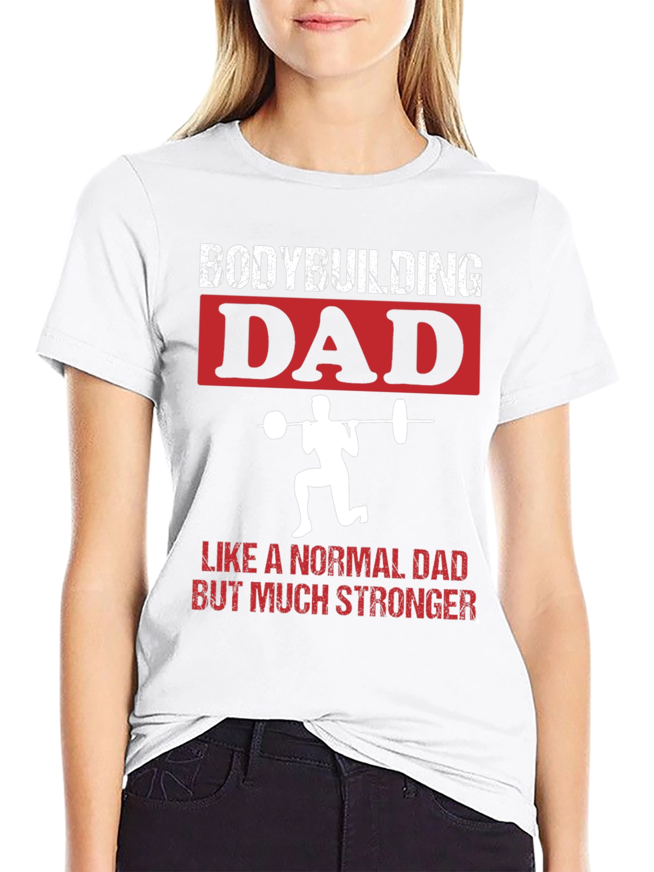 Bodybuilding Dad T-Shirt - Strong Dad Gift