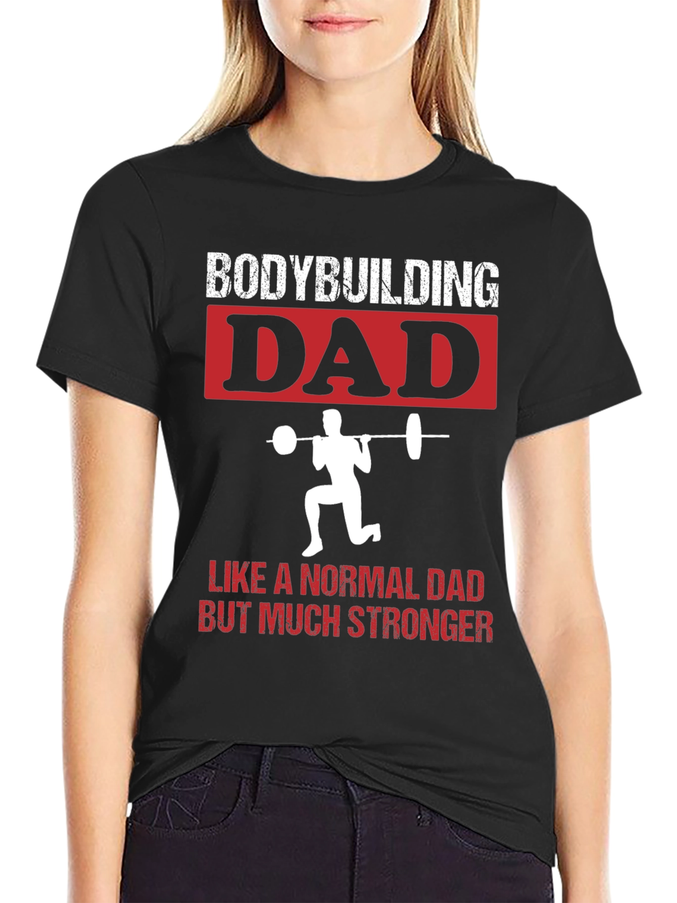 Bodybuilding Dad T-Shirt - Strong Dad Gift