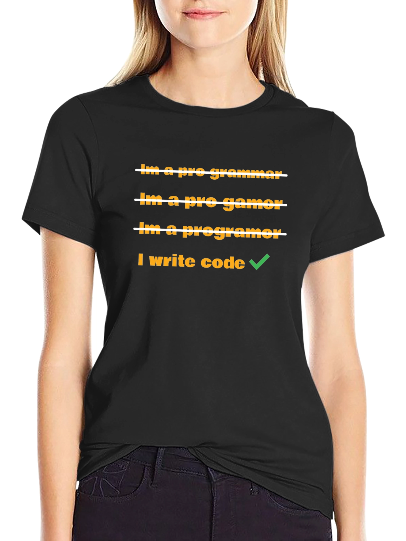 I Write Code Graphic T-Shirt - Programmer Gift