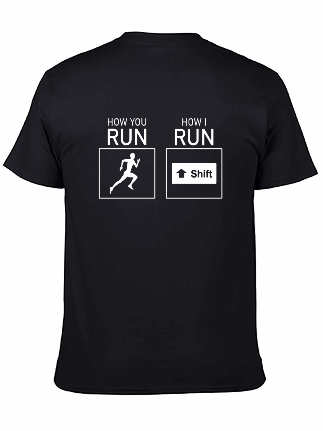Humorous How I Run Graphic T-Shirt