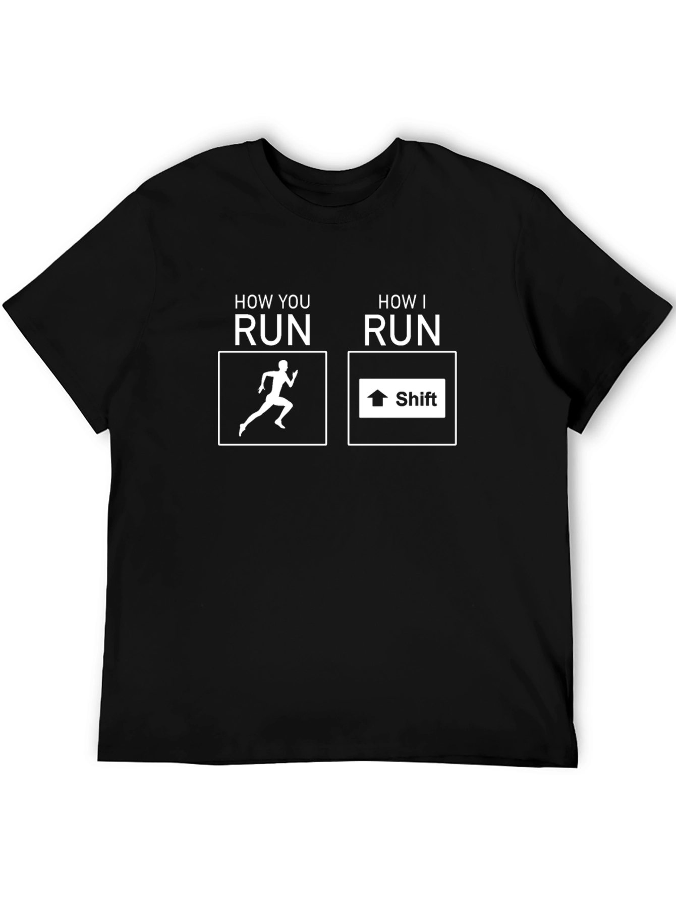 Humorous How I Run Graphic T-Shirt