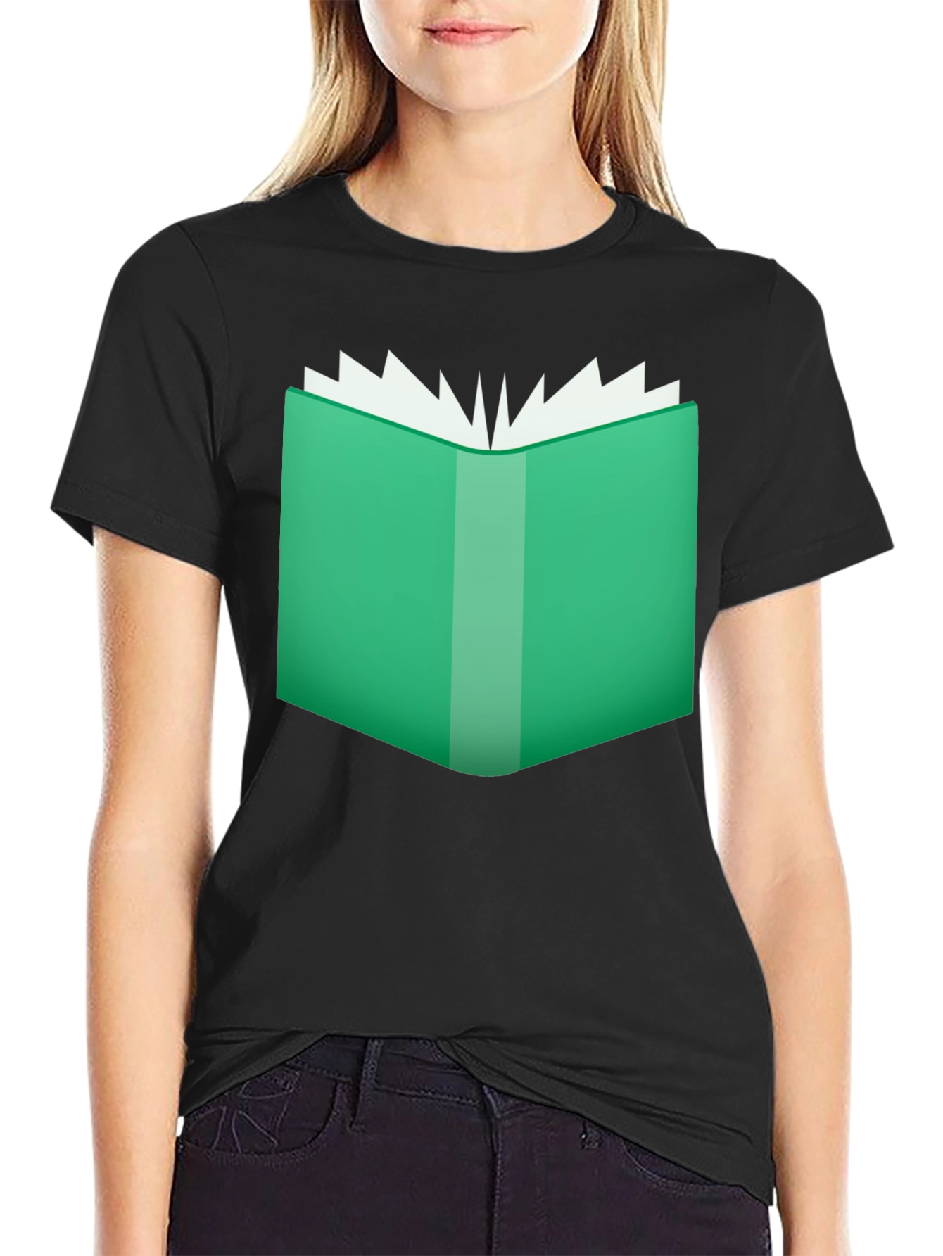 Book Lovers Tee - Open Book Graphic T-Shirt