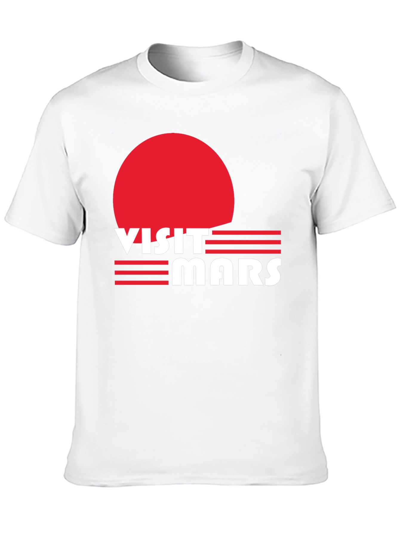 Visit Mars Graphic T-Shirt - Retro Space Tee