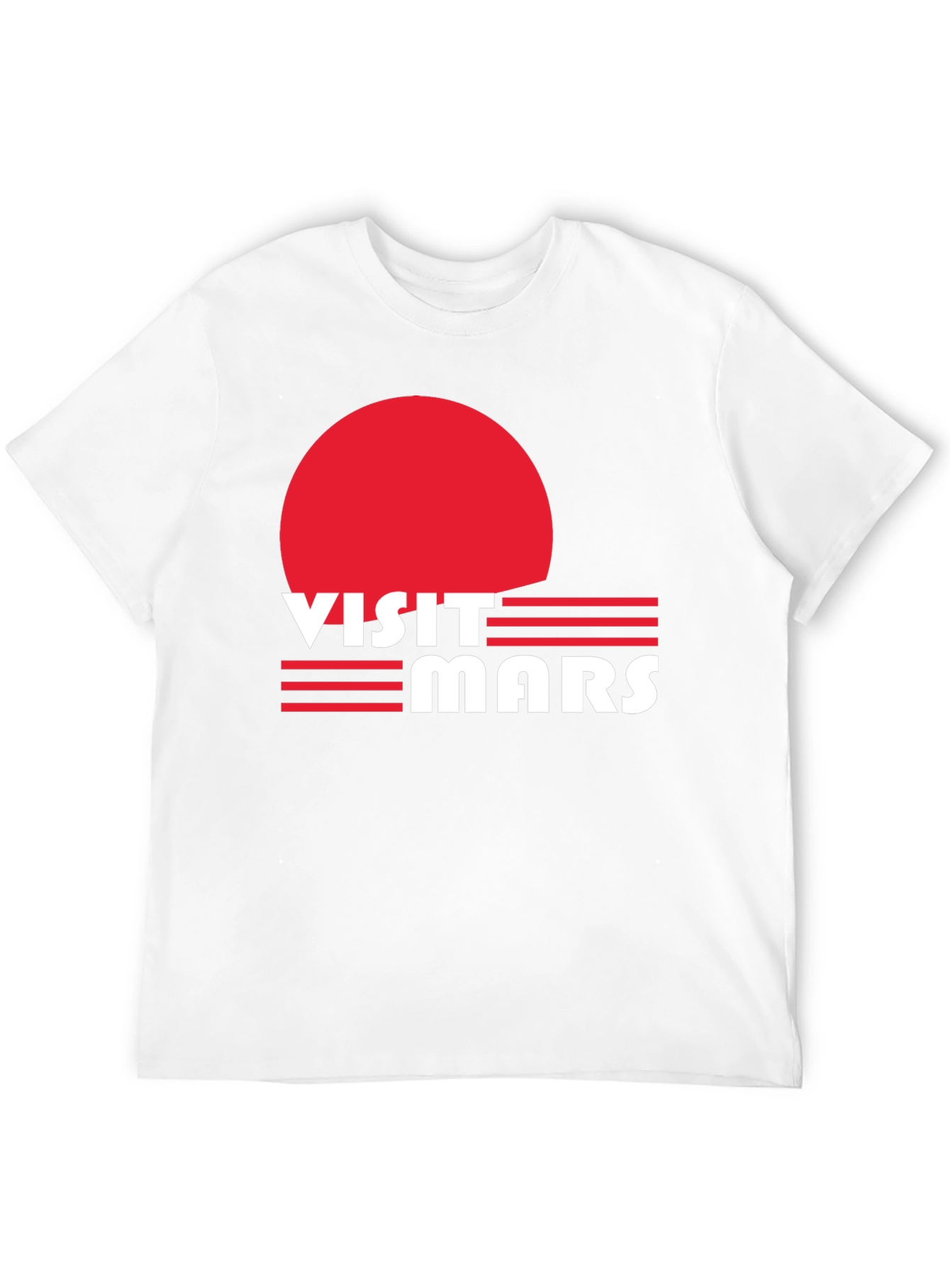 Visit Mars Graphic T-Shirt - Retro Space Tee