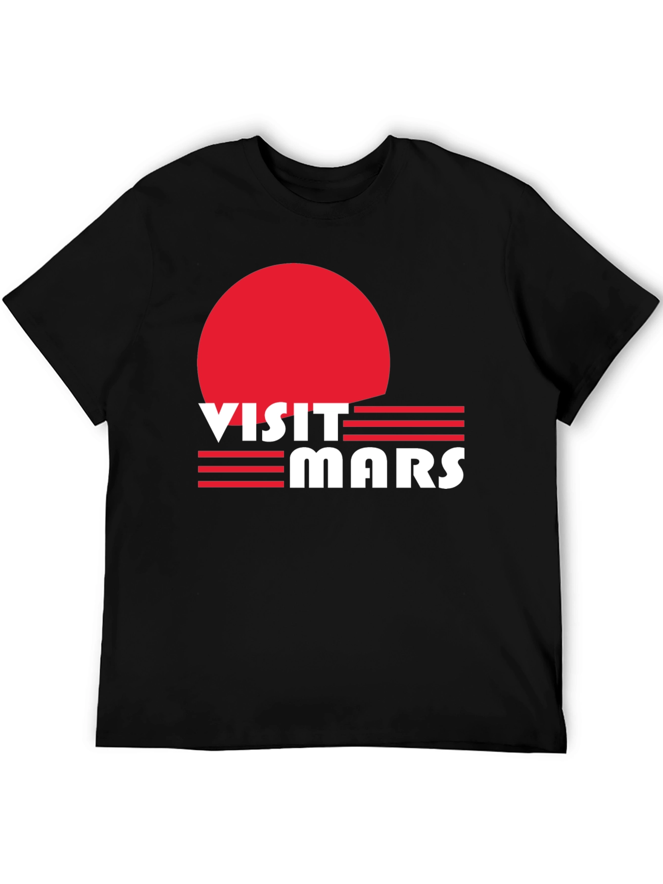 Visit Mars Graphic T-Shirt - Retro Space Tee