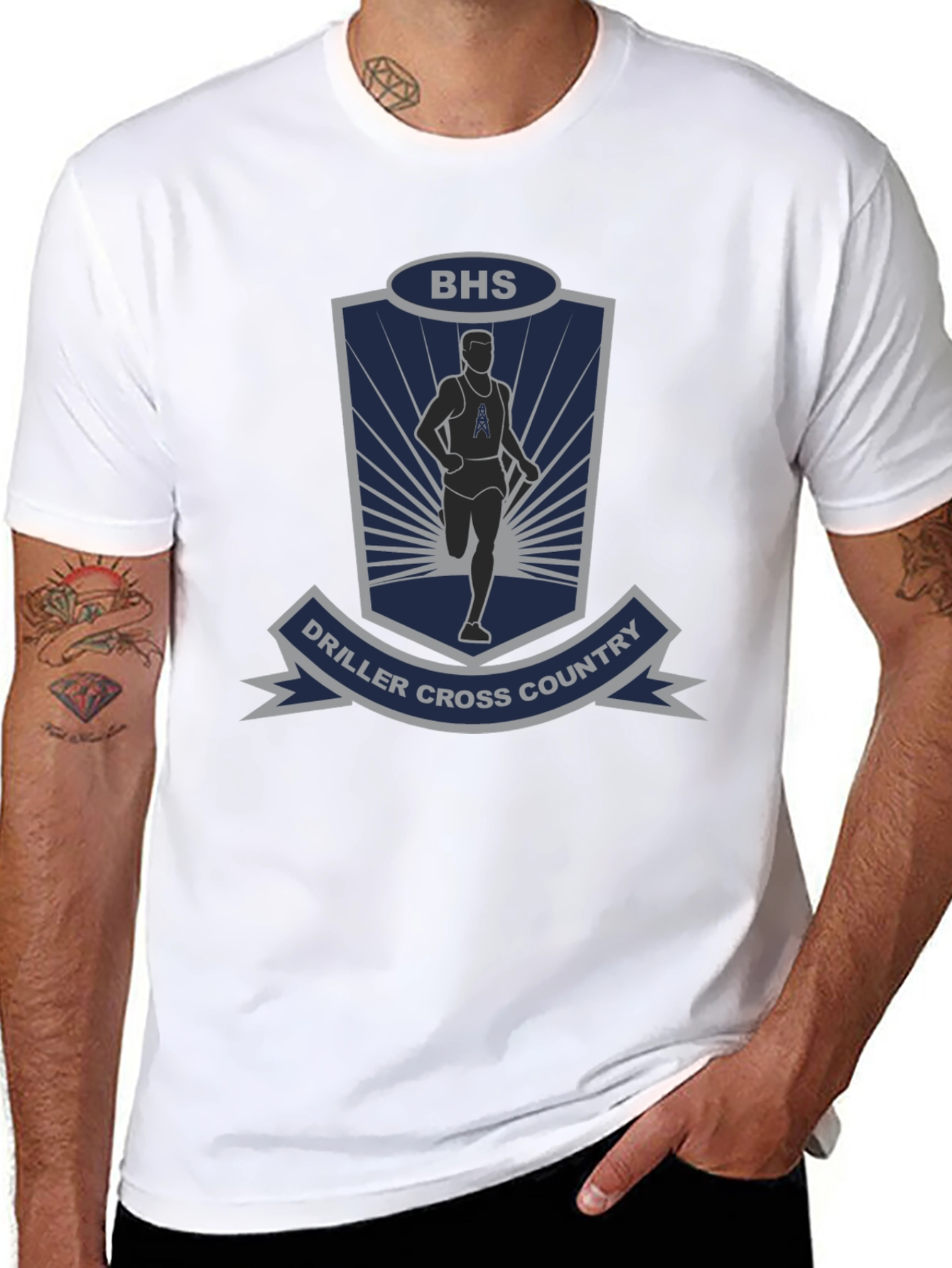 Driller Cross Country Graphic Tee - BHS Running Shirt