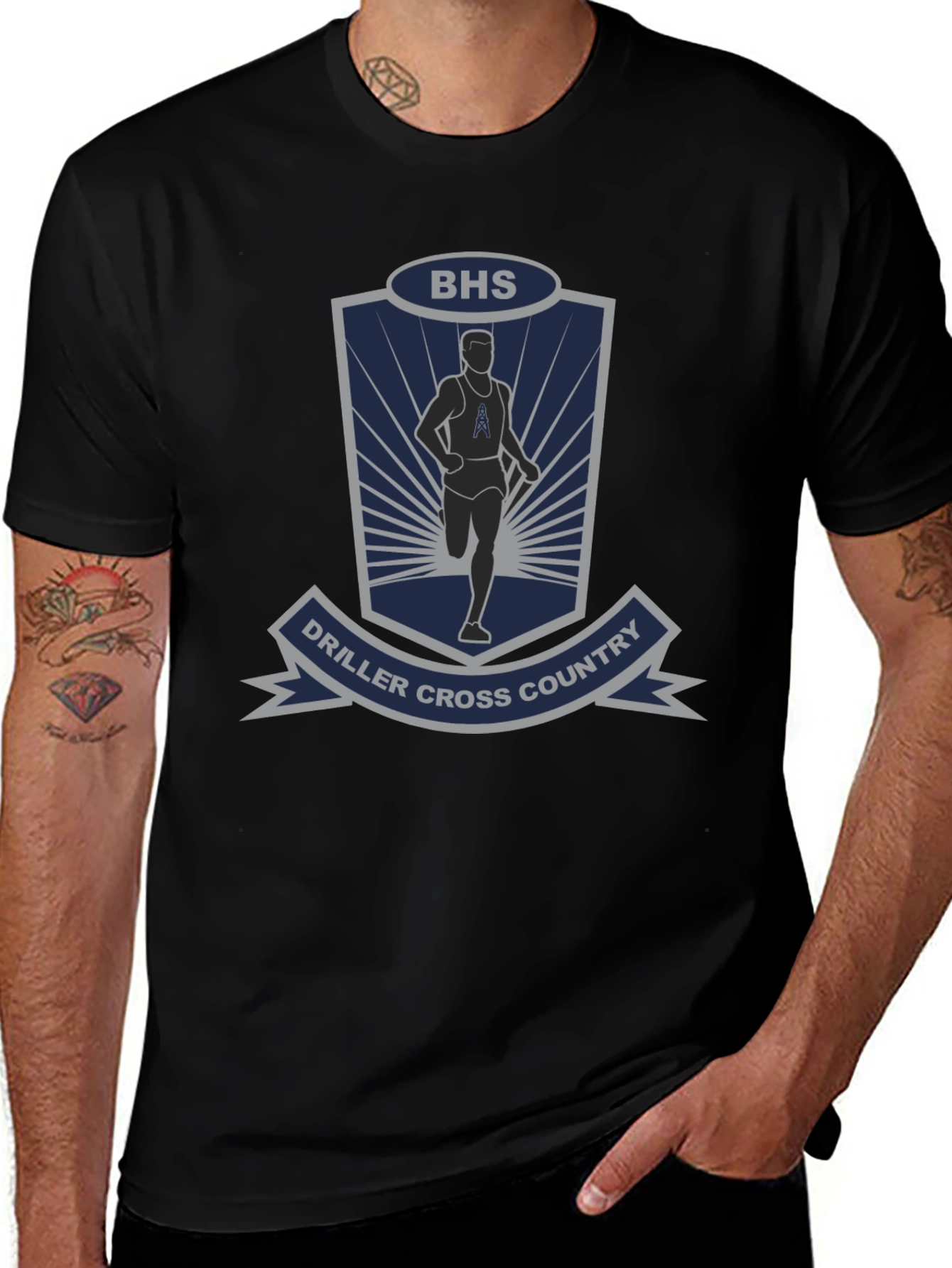 Driller Cross Country Graphic Tee - BHS Running Shirt