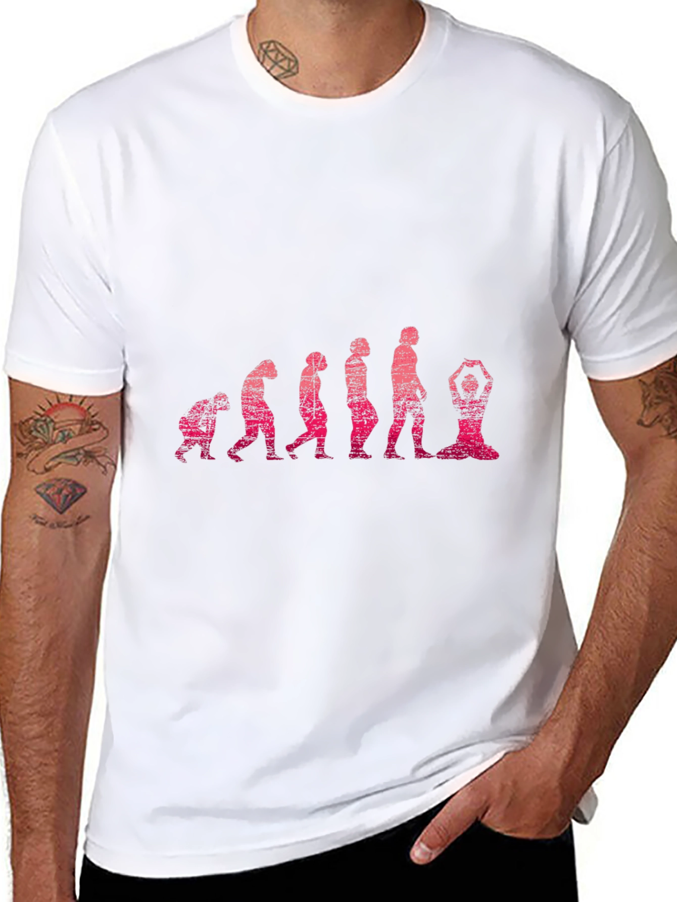 Yoga Evolution Graphic Tee - Mens Black T-Shirt