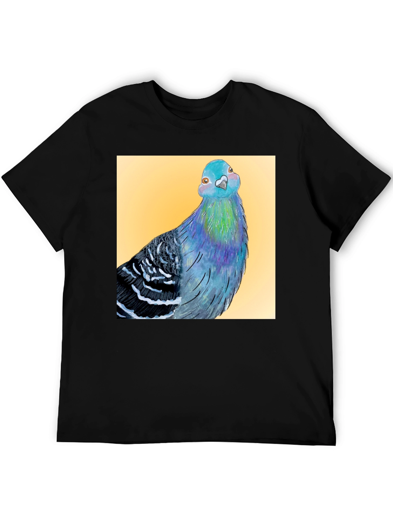 Pigeon Graphic T-Shirt - Unique Bird Art Tee