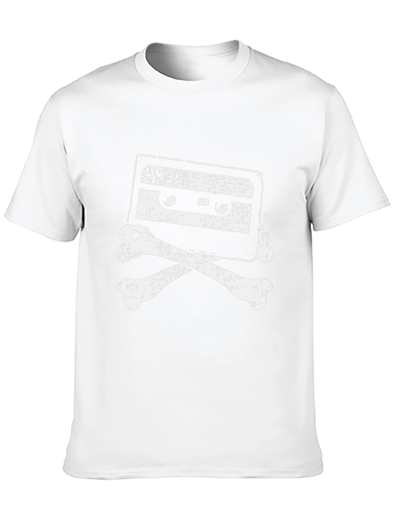 Retro Cassette & Bones Graphic T-Shirt