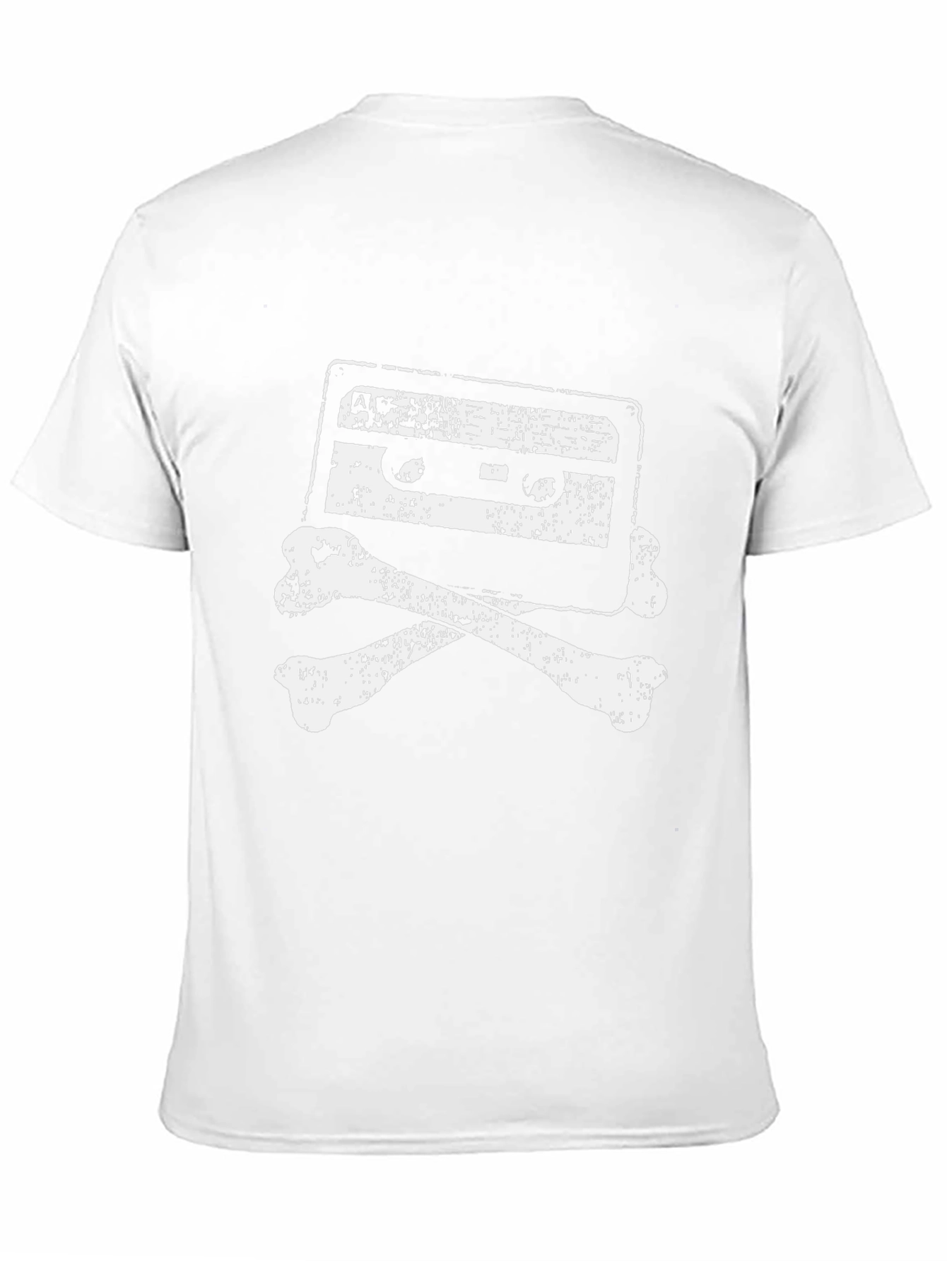 Retro Cassette & Bones Graphic T-Shirt