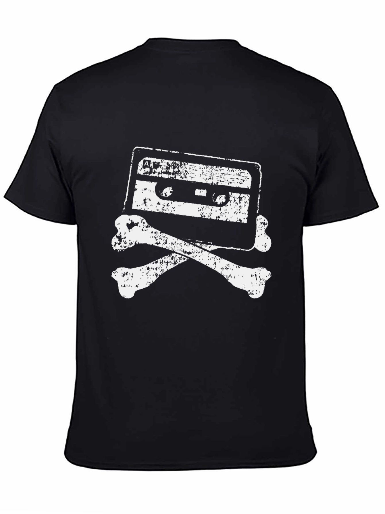 Retro Cassette & Bones Graphic T-Shirt