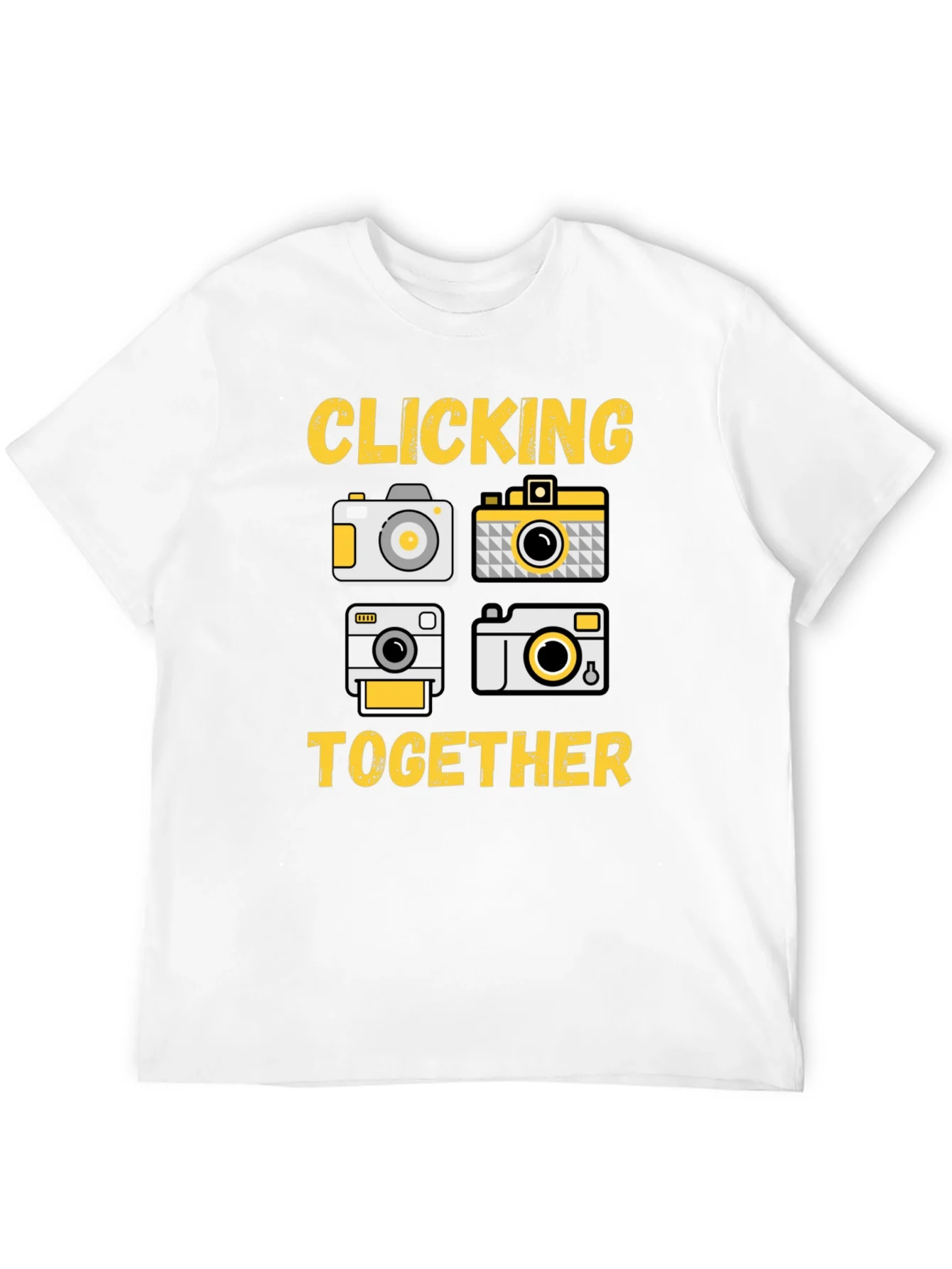 Clicking Together Camera Graphic T-Shirt