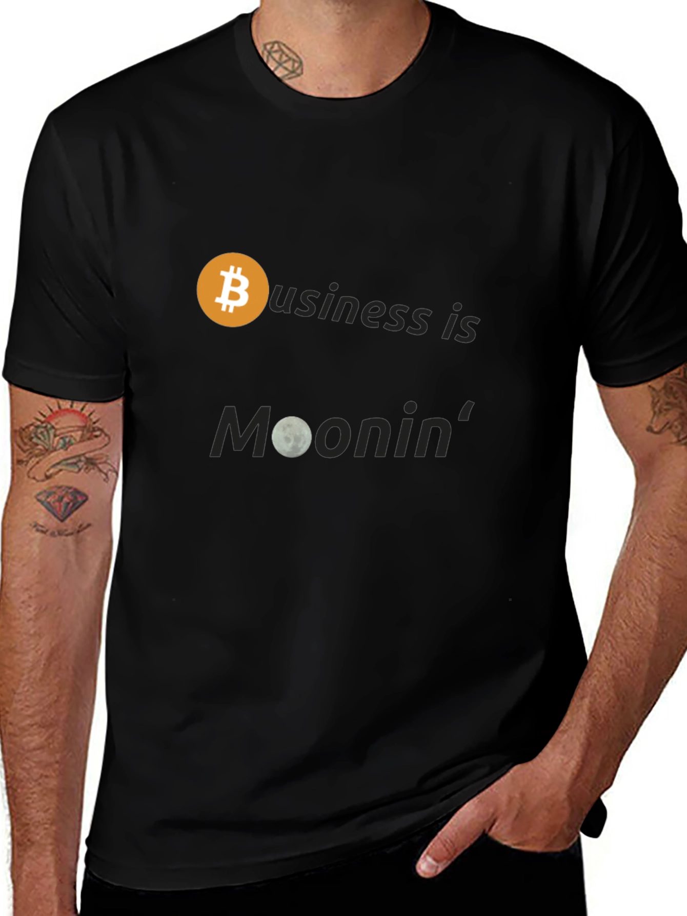 Bitcoin Moonin T-Shirt - Crypto Business