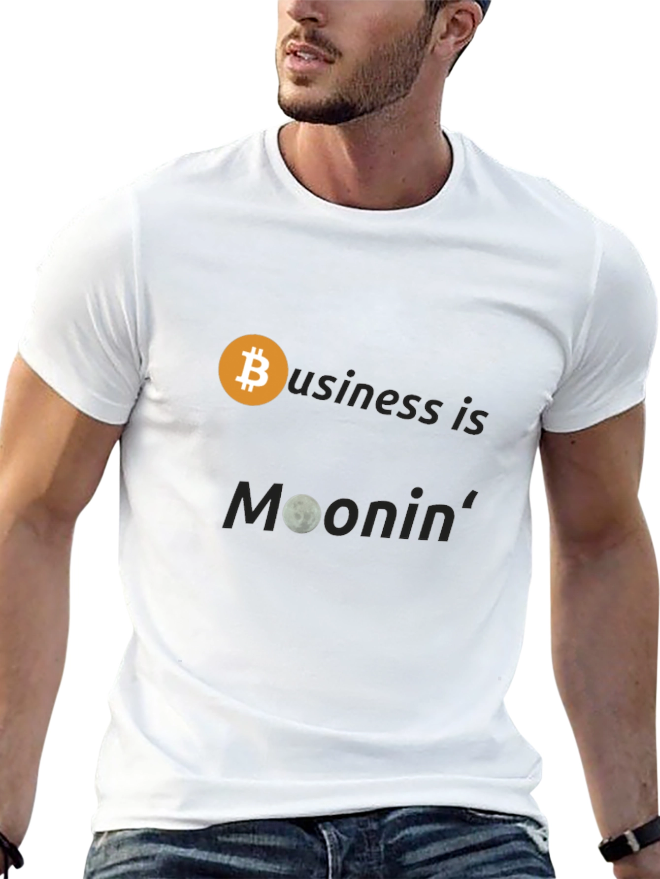 Bitcoin Moonin T-Shirt - Crypto Business