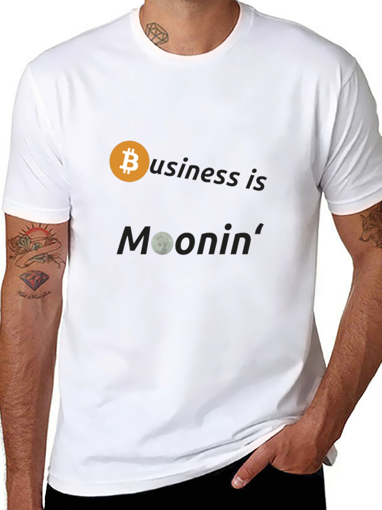 Bitcoin Moonin T-Shirt - Crypto Business