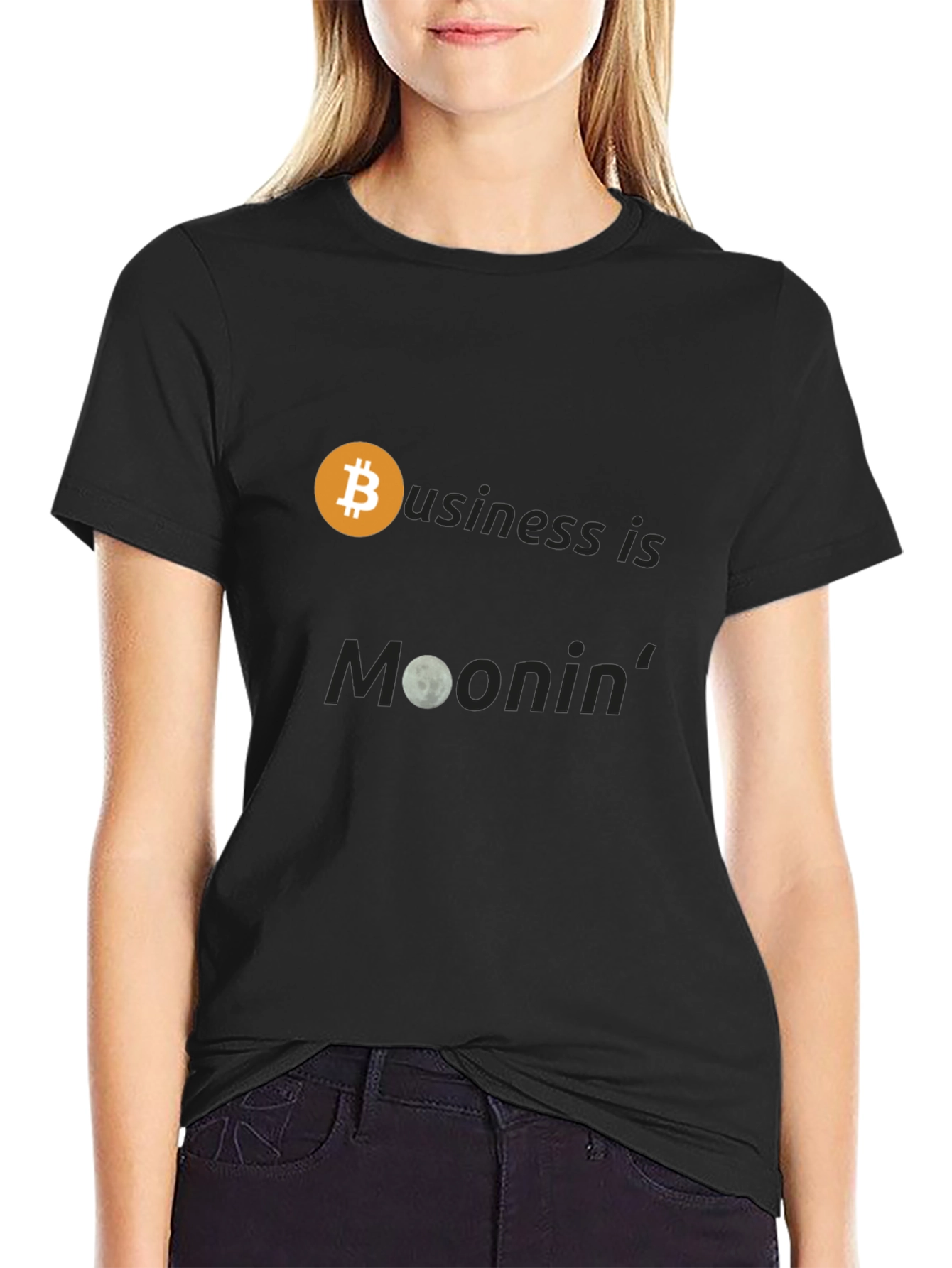 Bitcoin Moonin T-Shirt - Crypto Business